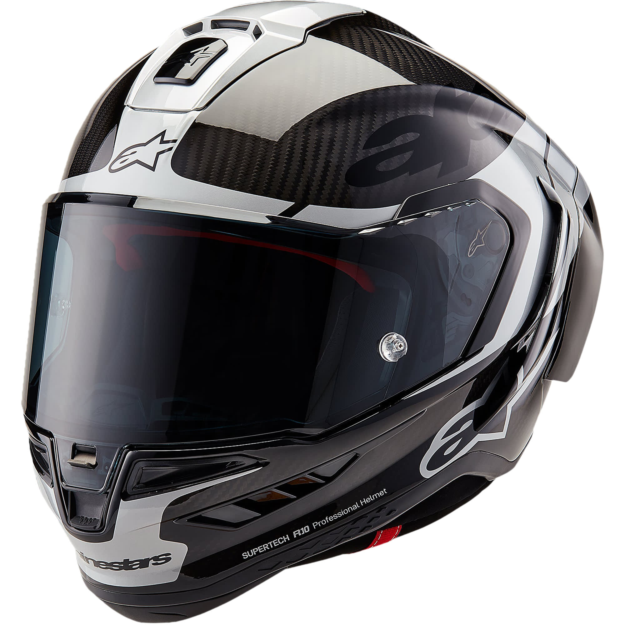 Alpinestars Alpinestars Supertech R10 - Element Black Carbon / Silver / Gloss Black