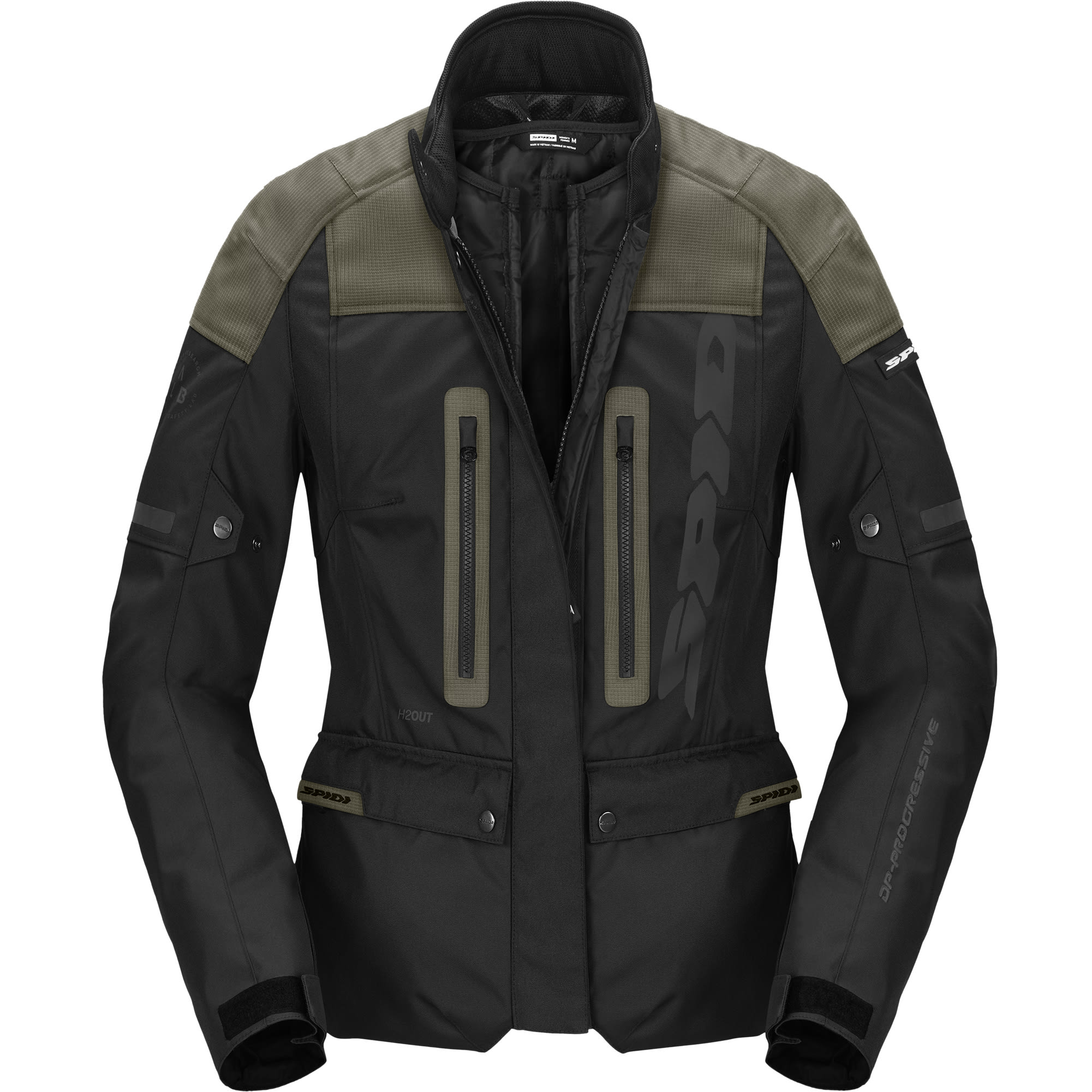 Spidi Spidi Ladies Traveler 3 Evo Textile Jacket - Black / Military Green