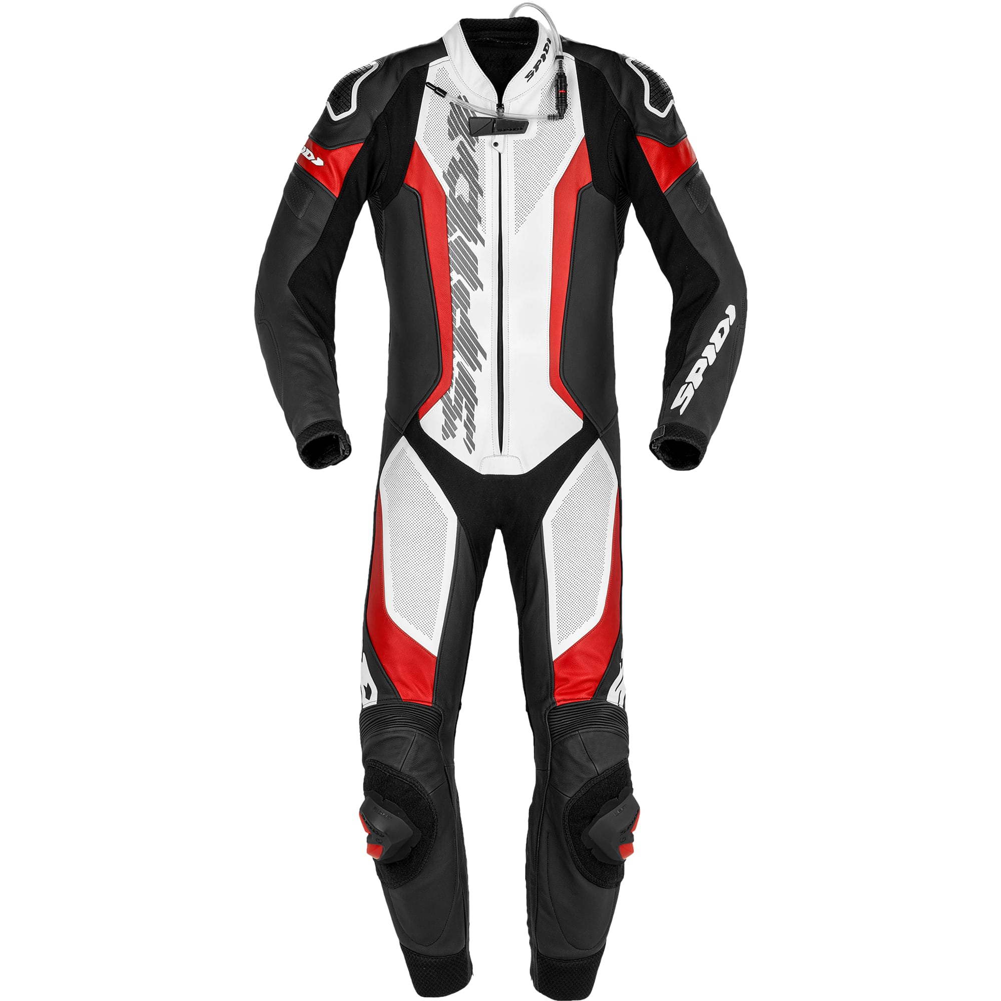 Spidi Spidi Laser Pro Perforated Leather 1 Piece Suit - Black / White / Red