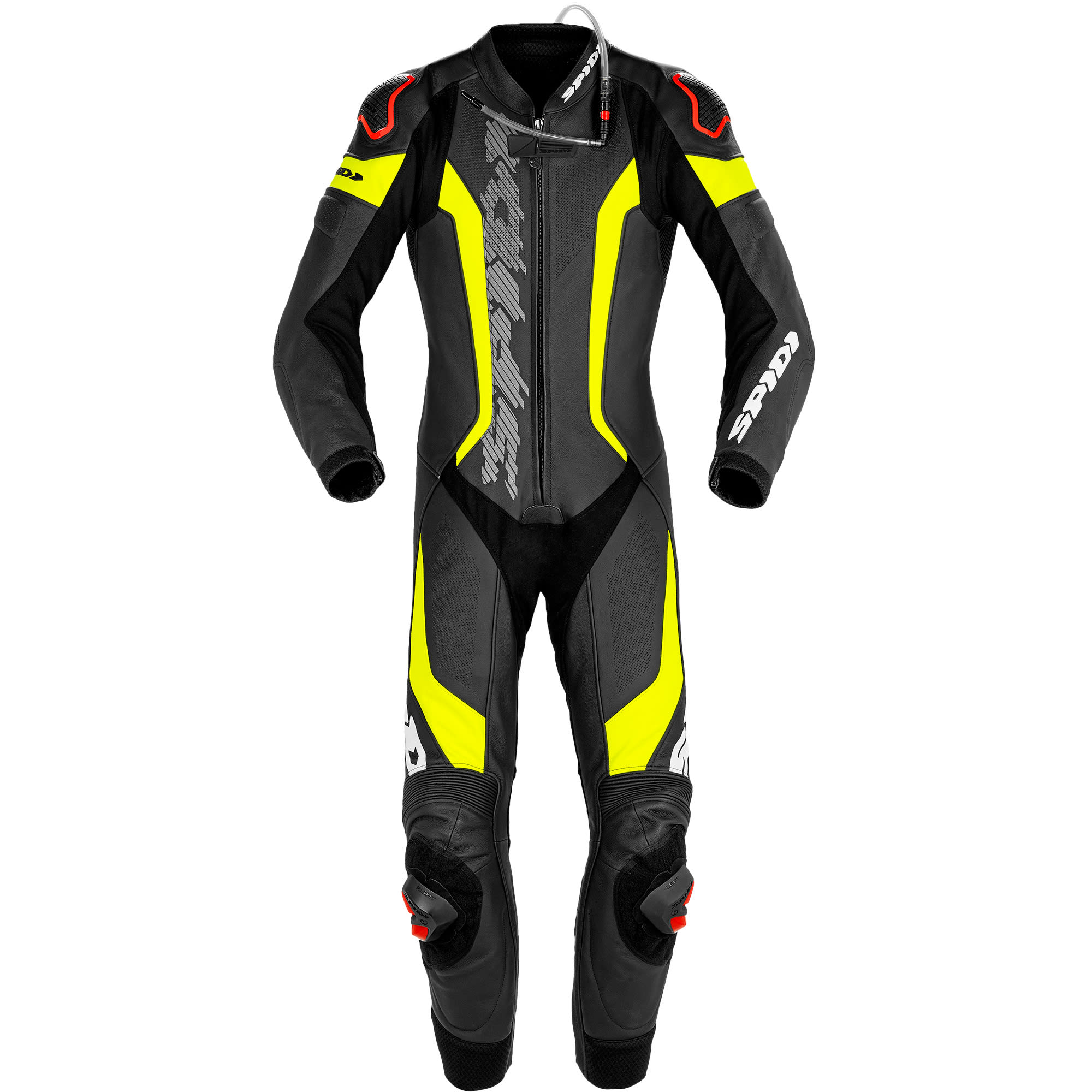 Spidi Spidi Laser Pro Perforated Leather 1 Piece Suit - Black / Fluo Yellow