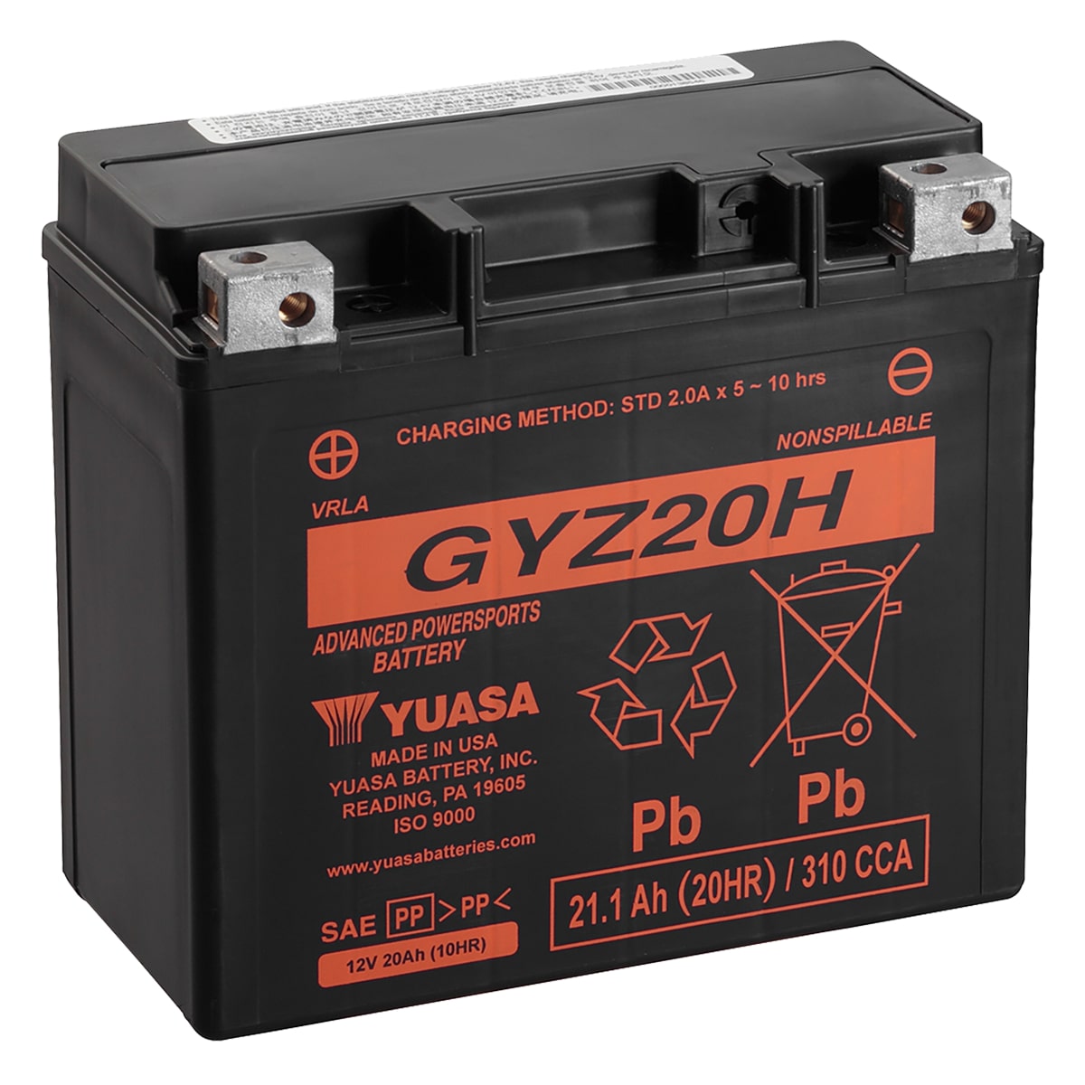 Yuasa Yuasa Motorcycle Battery GYZ20H