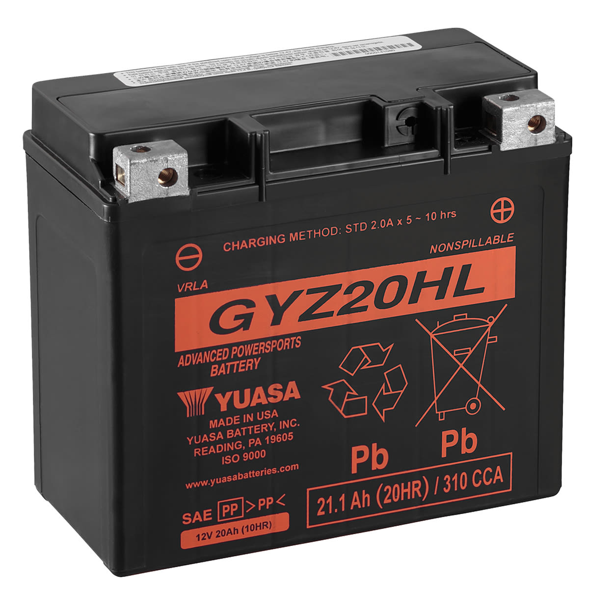 Yuasa Yuasa Motorcycle Battery GYZ20HL - Honda Goldwing
