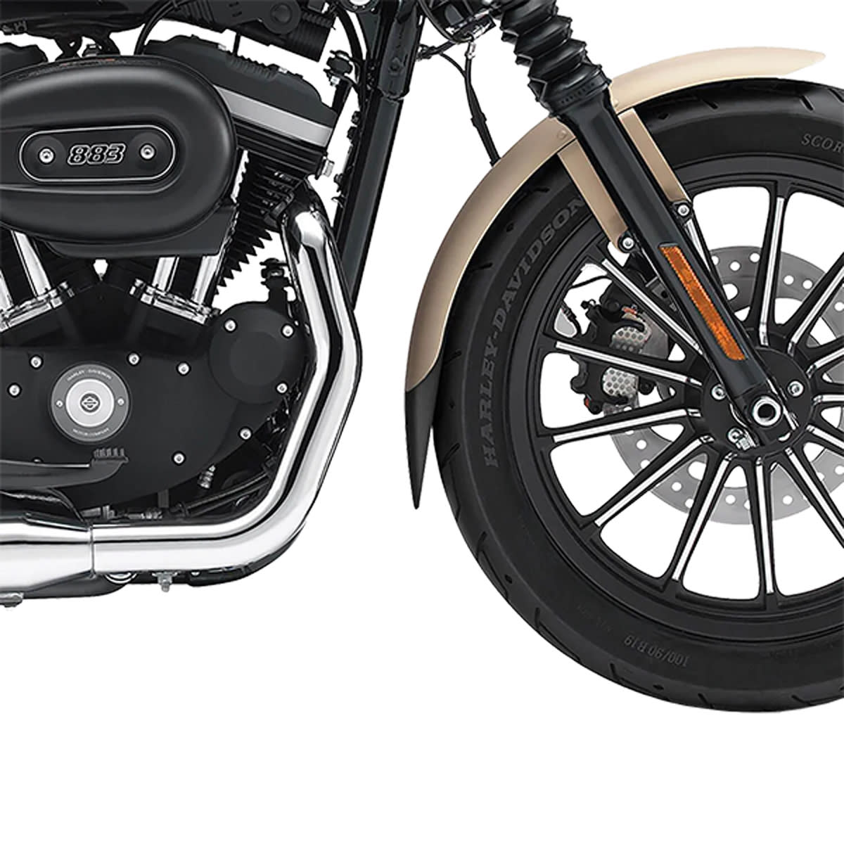 Pyramid Pyramid Extenda Fenda Matt Black - Harley Davidson Dyna Super Glide Sport (FXDX) 99>03