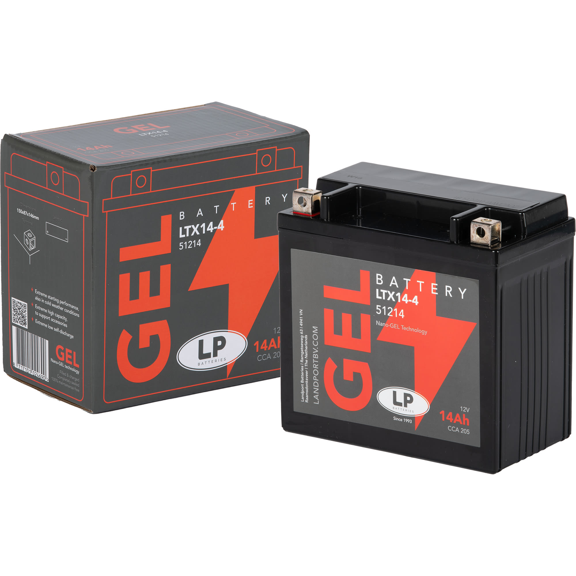 Landport Landport Motorcycle Battery - GTX14-4 51214
