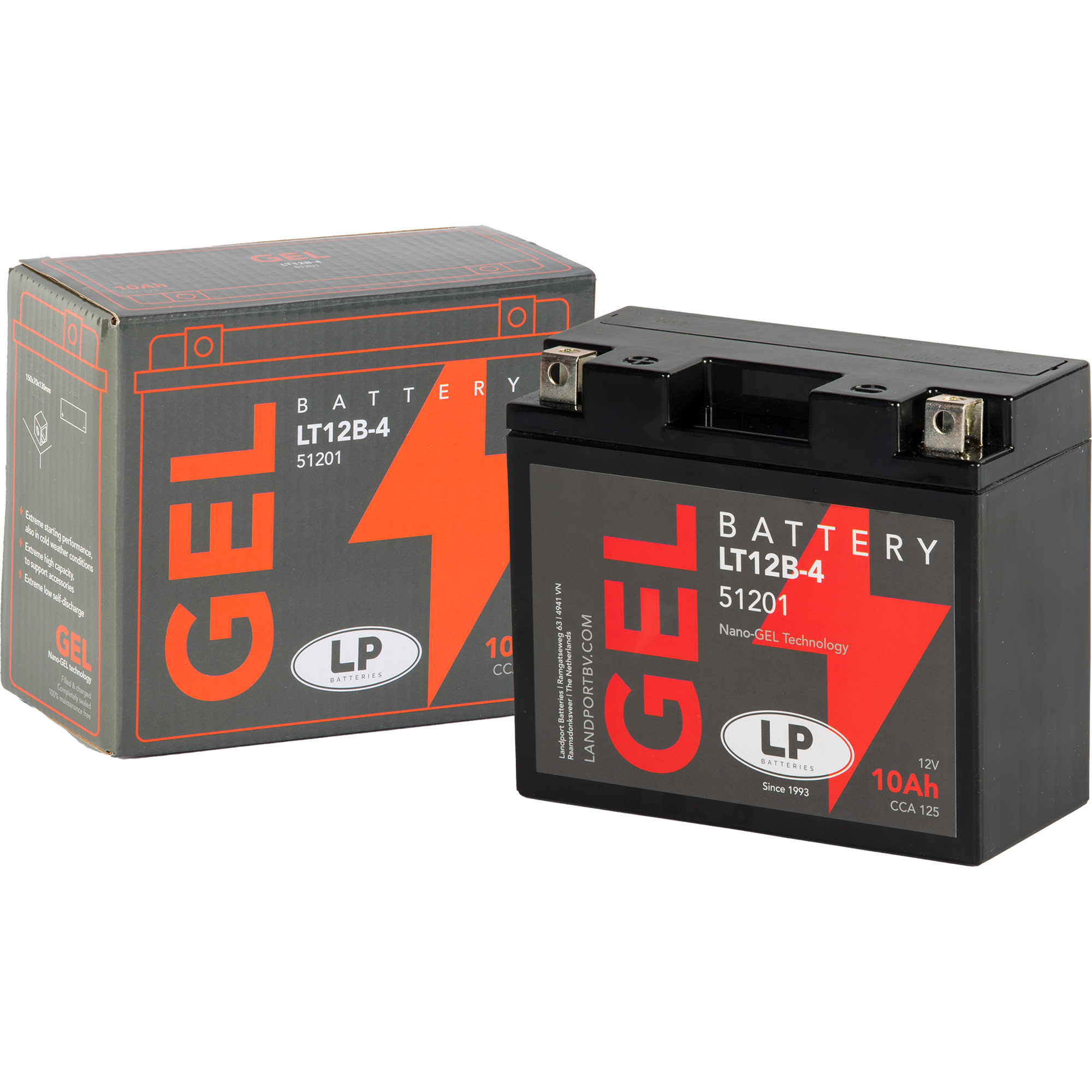Landport Landport Motorcycle Battery - GT12B-4 51201