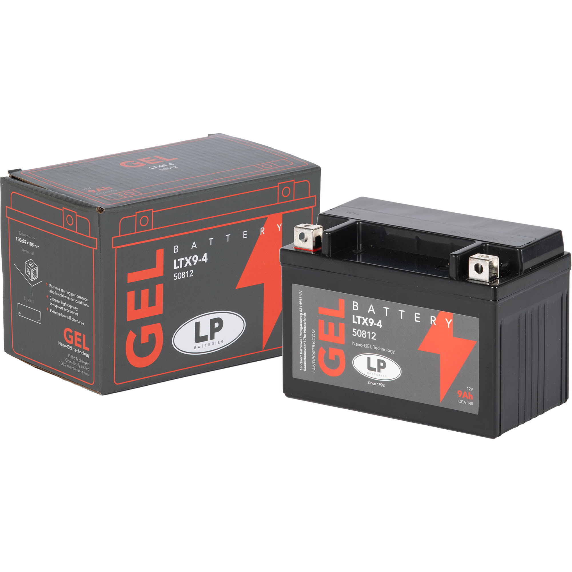Landport Landport Motorcycle Battery - GTX9-4 50812