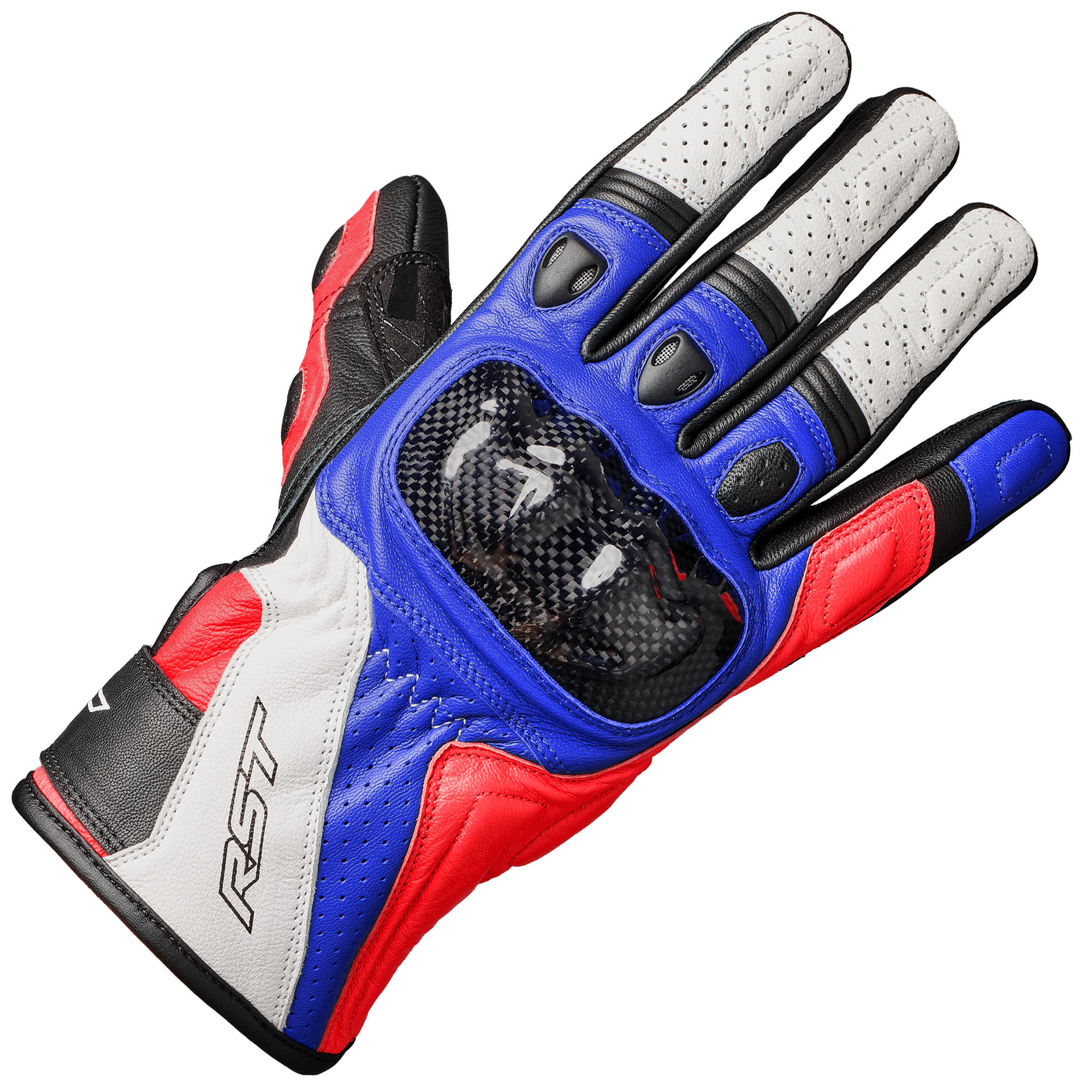 RST RST Stunt 3 CE Mixed Gloves - Red / Blue / White