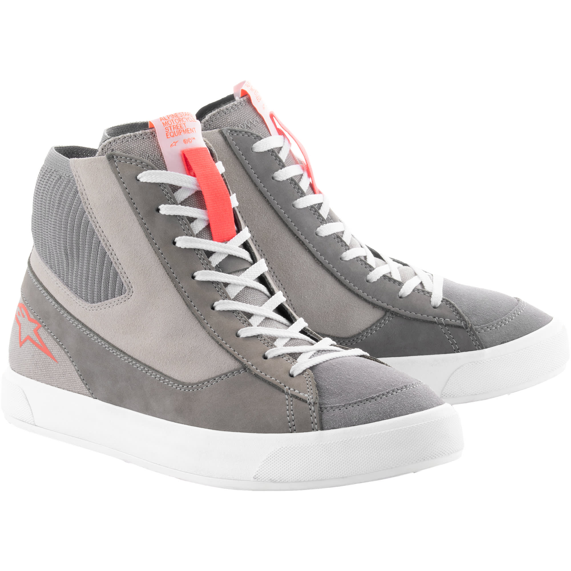 Alpinestars Alpinestars Stated Shoes - Light Grey / Fluo Red / White