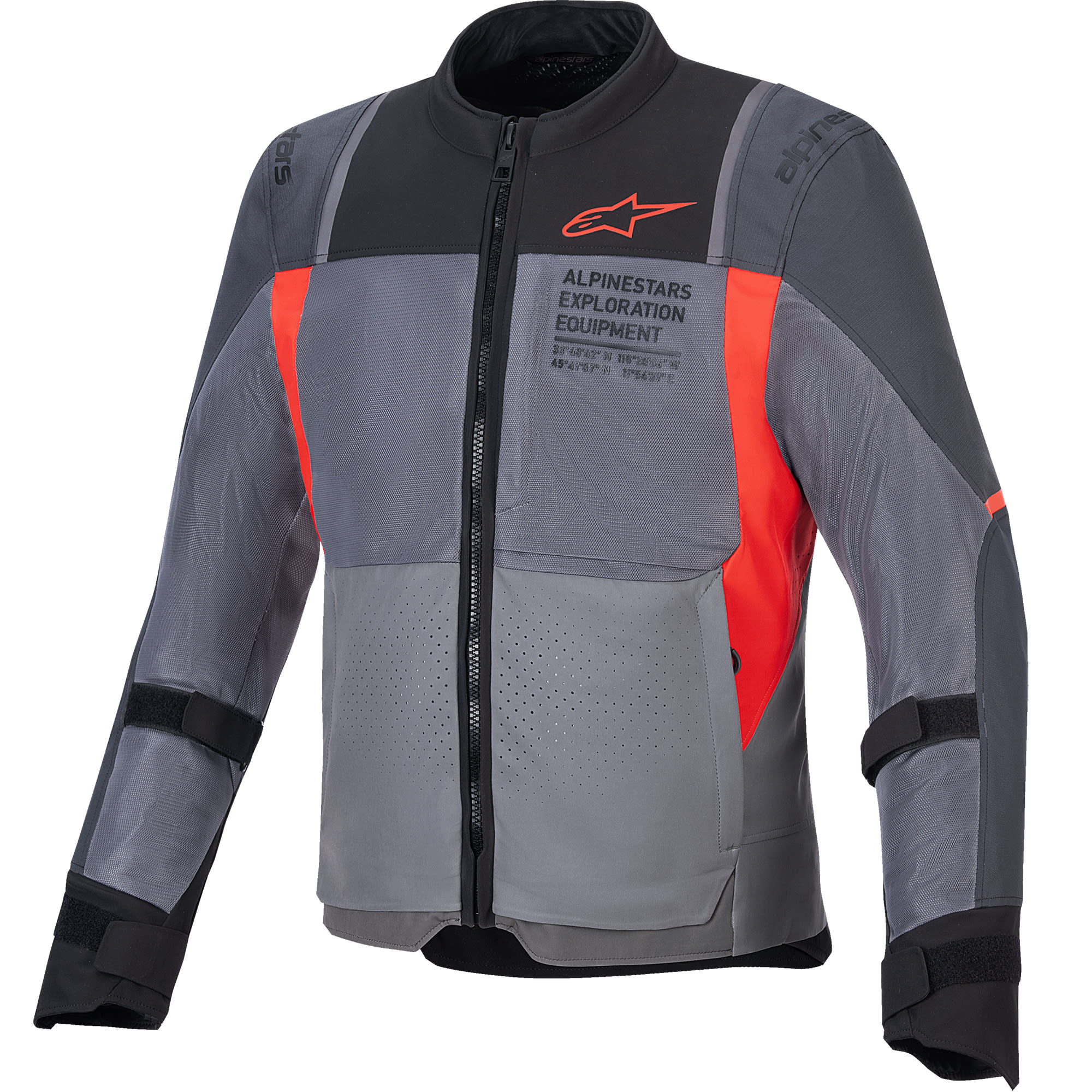 Alpinestars Alpinestars ST-2 Air Textile Jacket - Deep Grey / Dark Grey / Bright Red