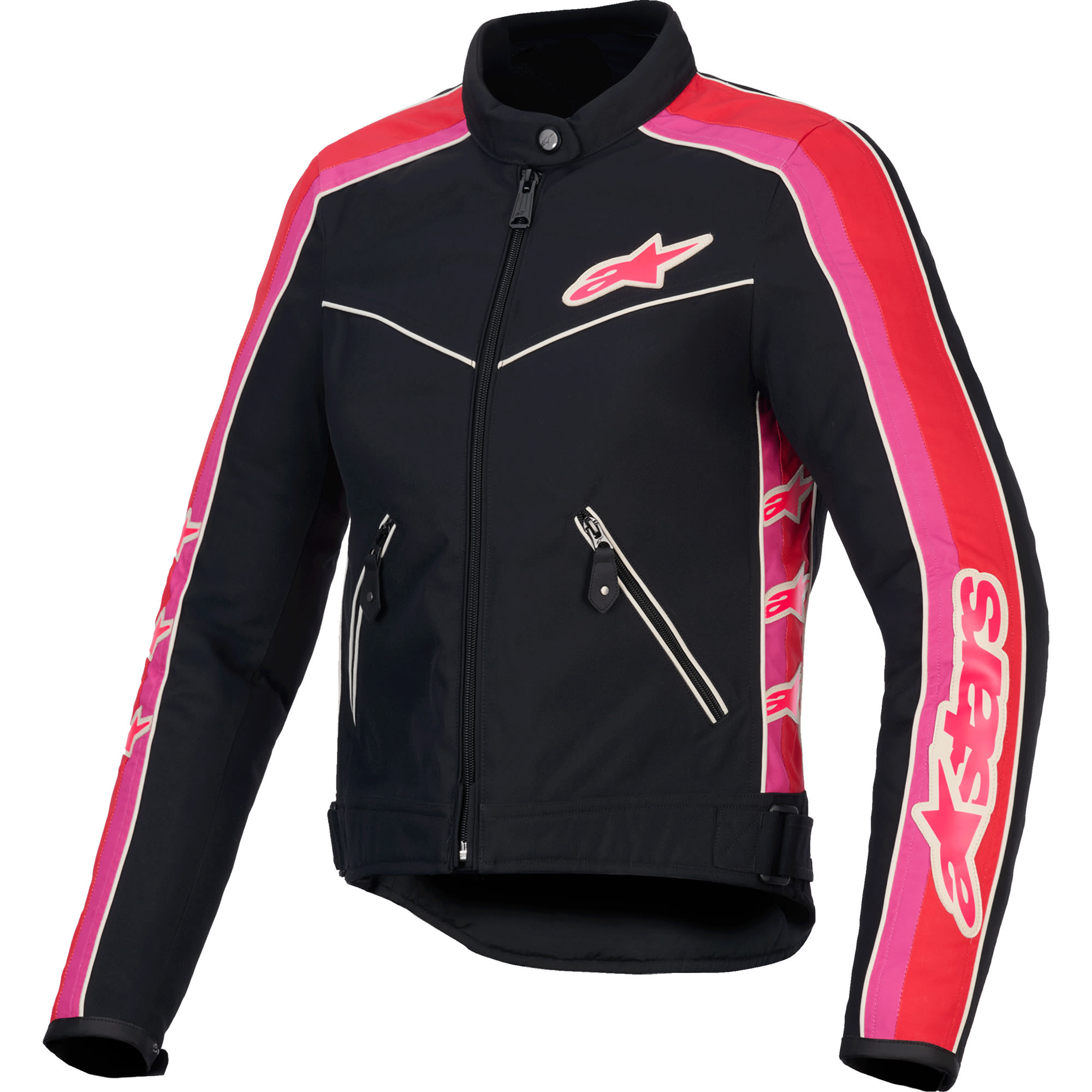 Alpinestars Alpinestars Stella T-Dyno WR Textile Jacket - Black / Bright Red / Fuchisa