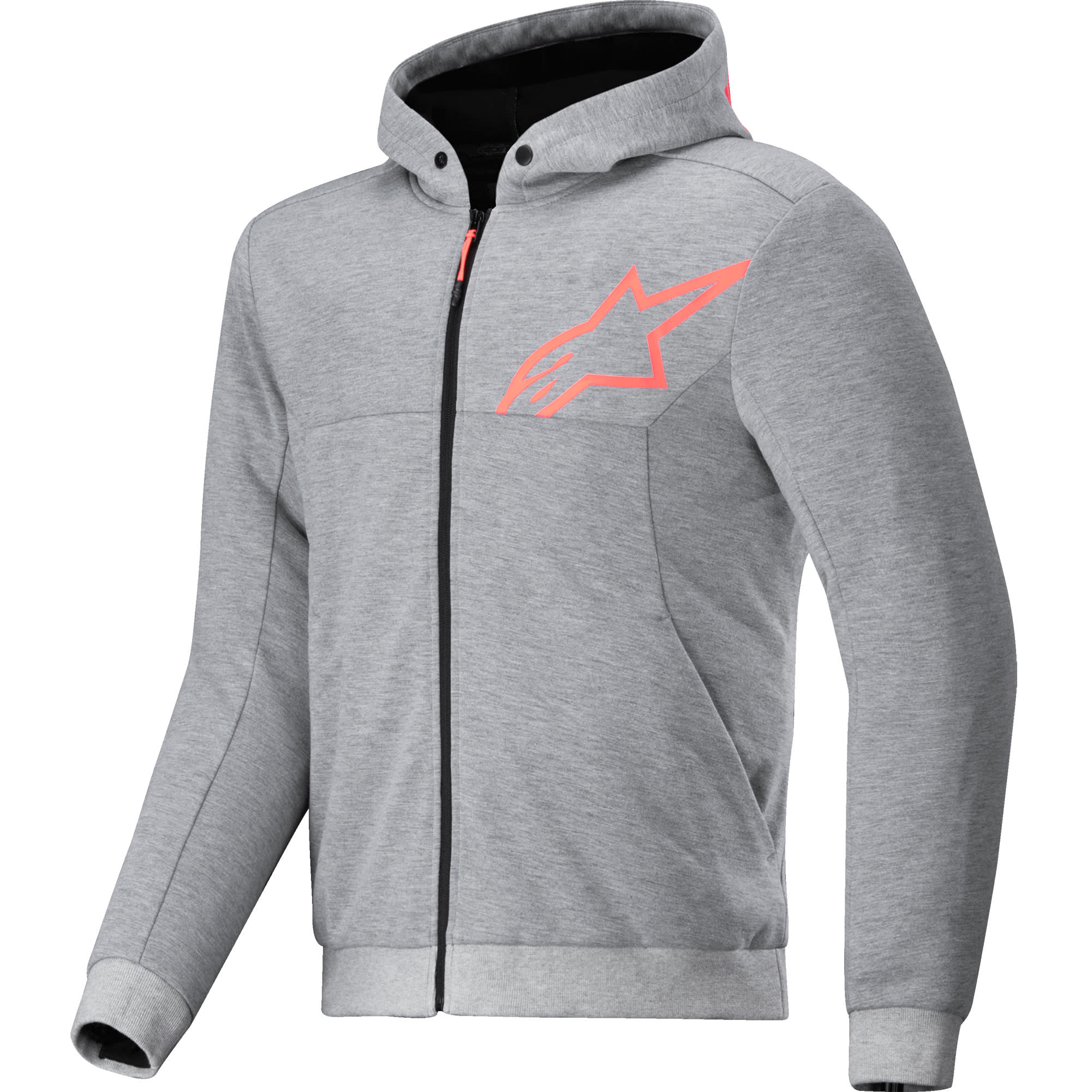 Alpinestars Alpinestars Chrome V2 Sport Hoodie - Grey Heather / Fluo Red