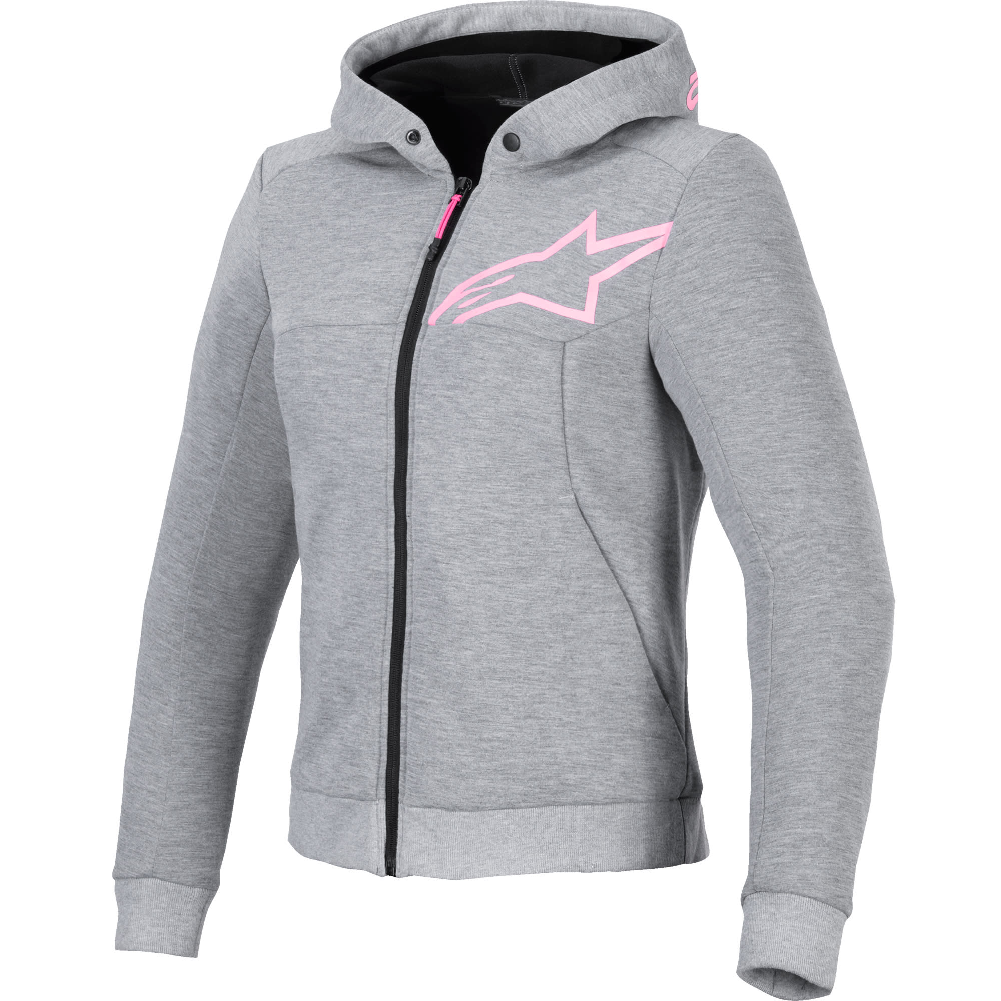 Alpinestars Alpinestars Stella Chrome V2 Sport Hoodie - Grey Heather / Fluo Pink