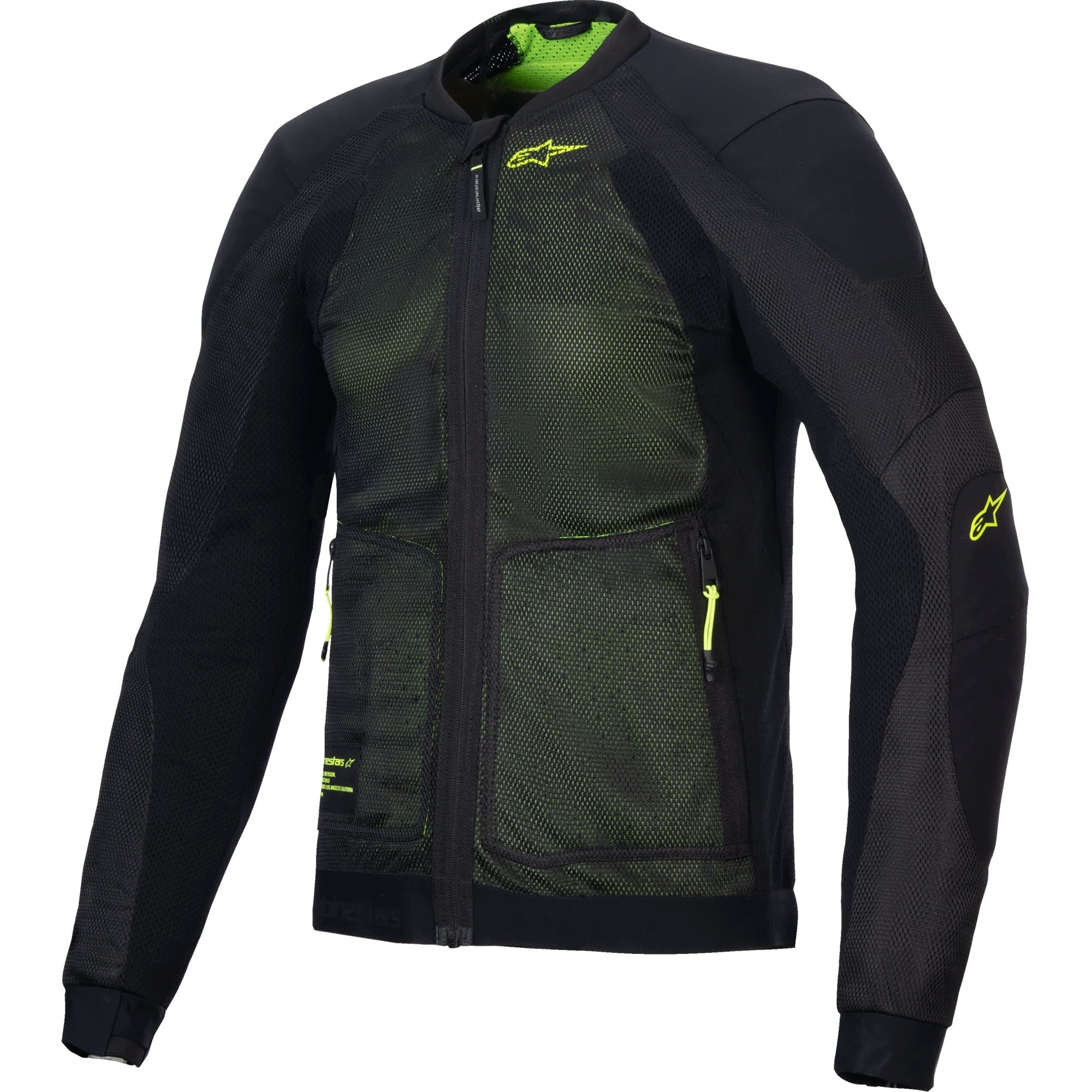 Alpinestars Alpinestars Troop-Air Textile Jacket - Black / Fluo Yellow