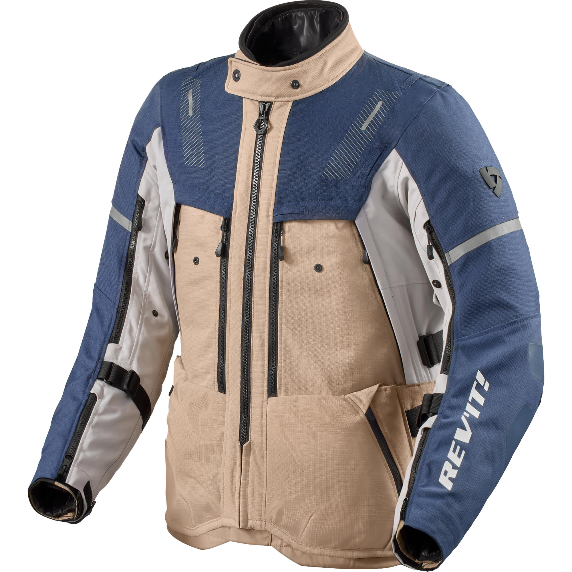 Rev'it Rev'it Sand 5 H2O Textile Jacket - Sand / Blue
