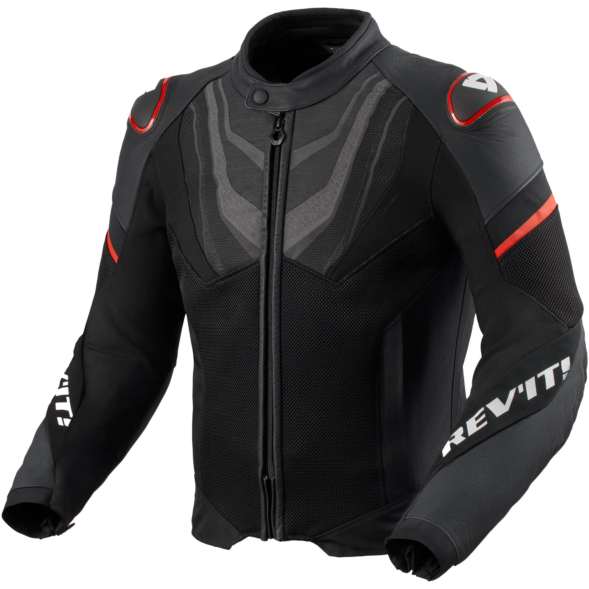 Rev'it Rev'it Mantis 3 H2O Leather Jacket - Black / Red