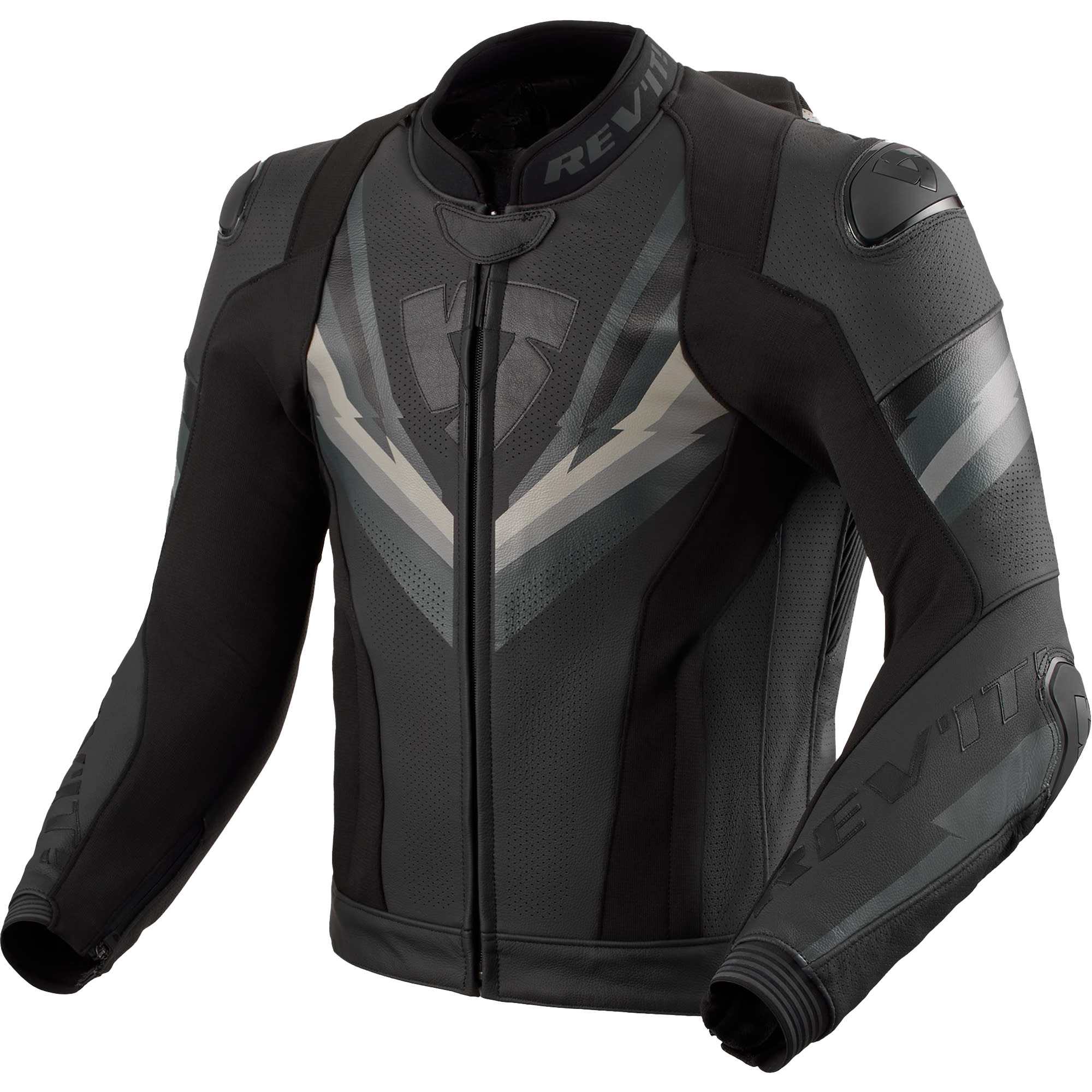 Rev'it Rev'it Quantum 3 Pro Leather Jacket - Black / Anthracite