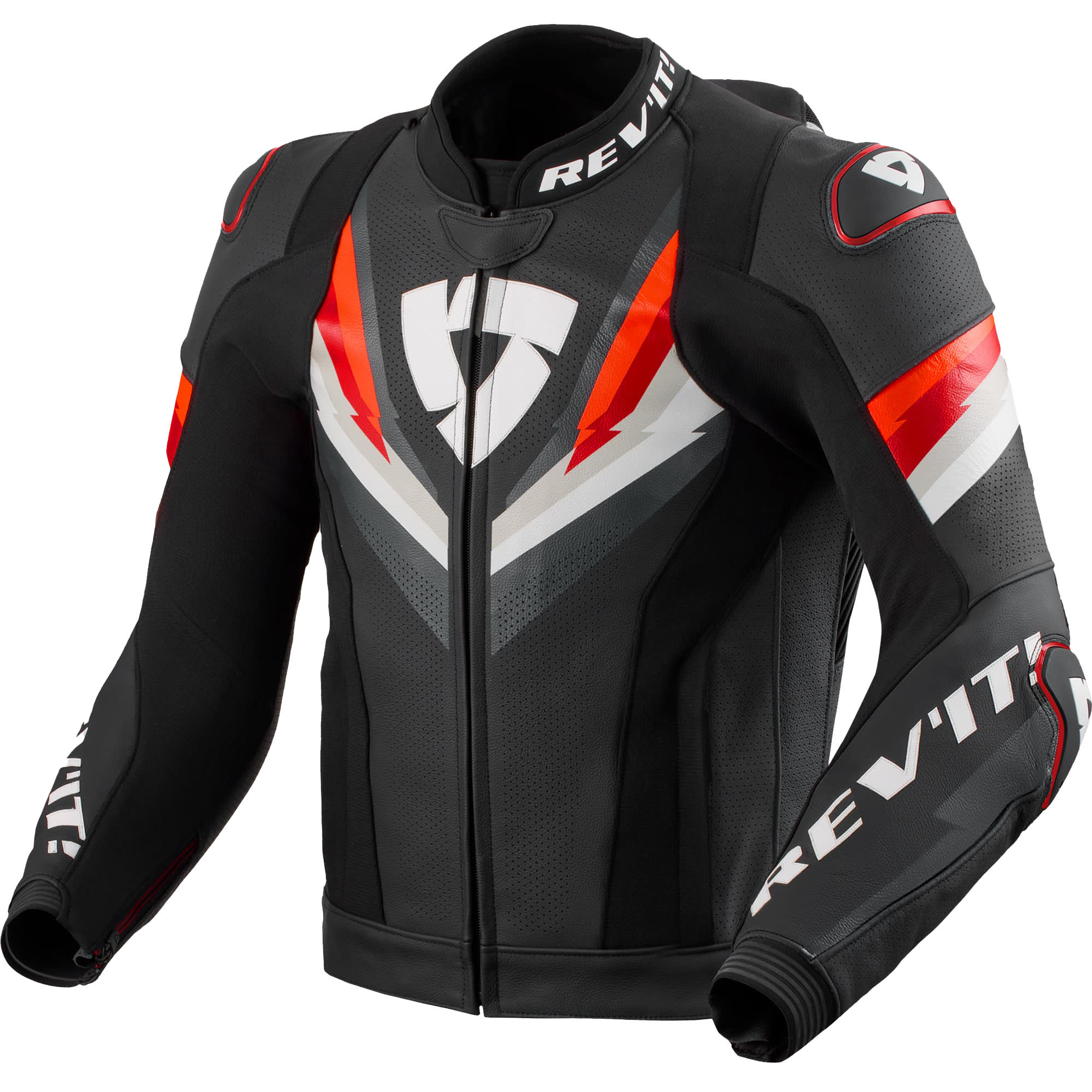 Rev'it Rev'it Quantum 3 Pro Leather Jacket - Black / Red