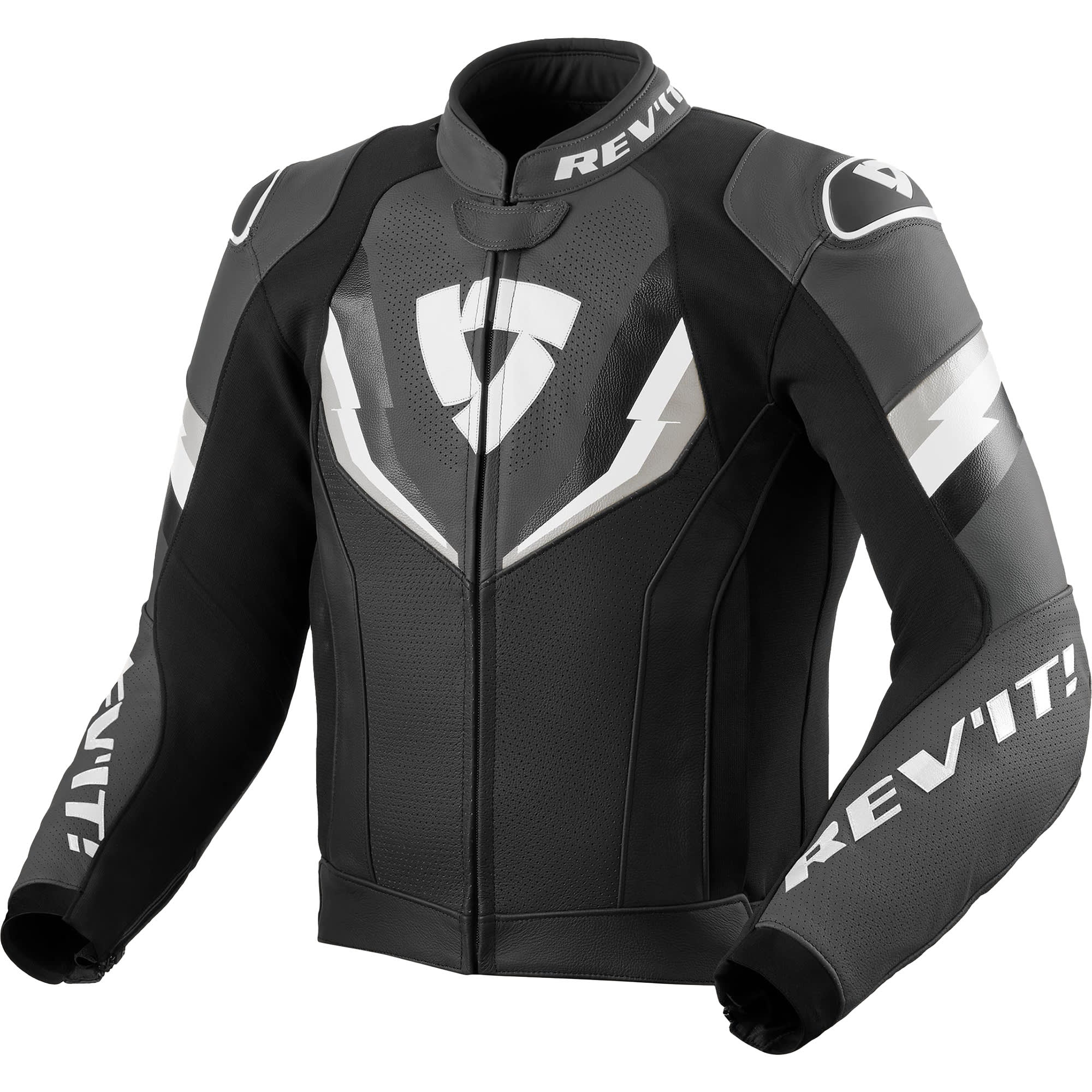 Rev'it Rev'it Quantum 3 Leather Jacket - Black / Anthracite
