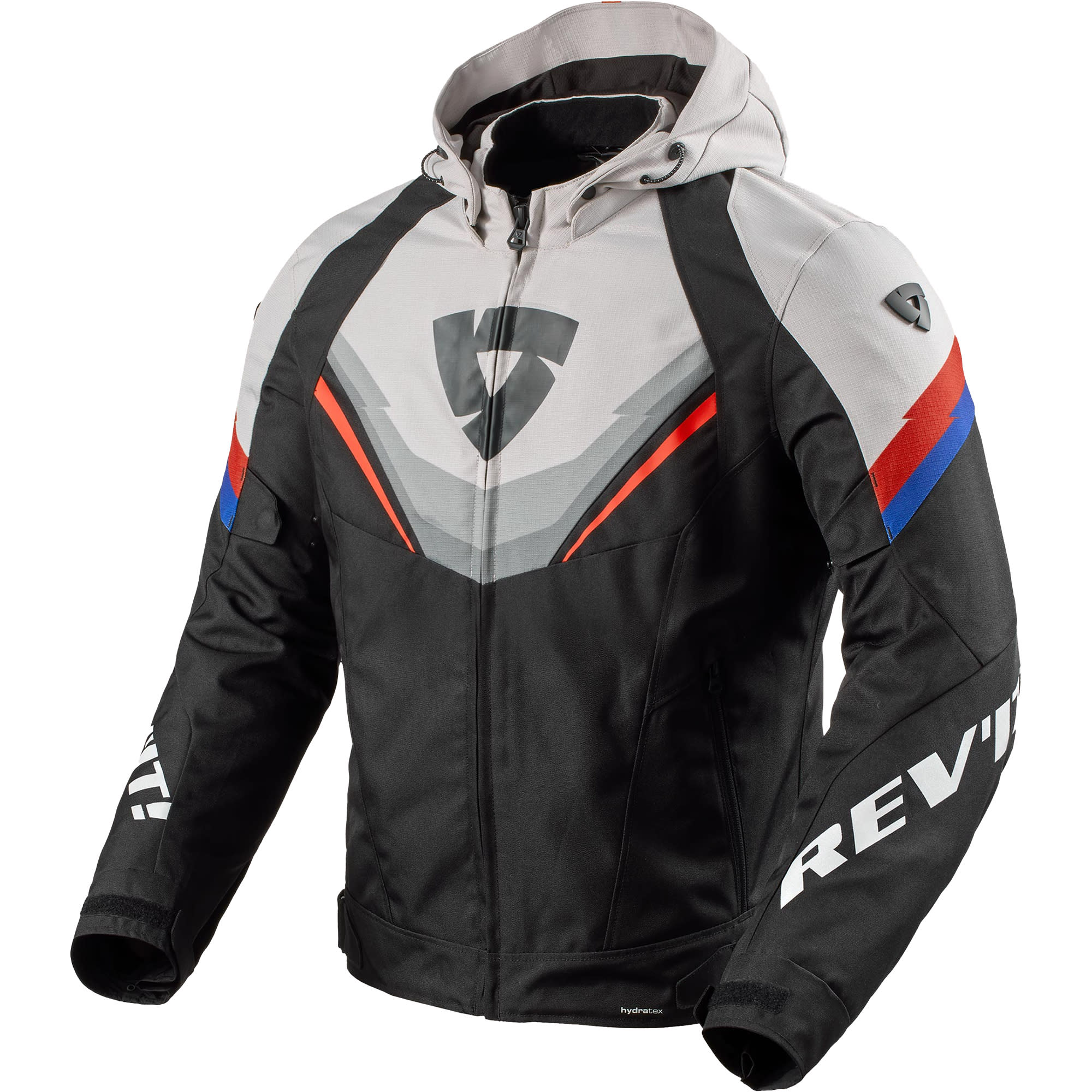 Rev'it Rev'it Quantum 3 H2O Textile Jacket - Black / Light Grey