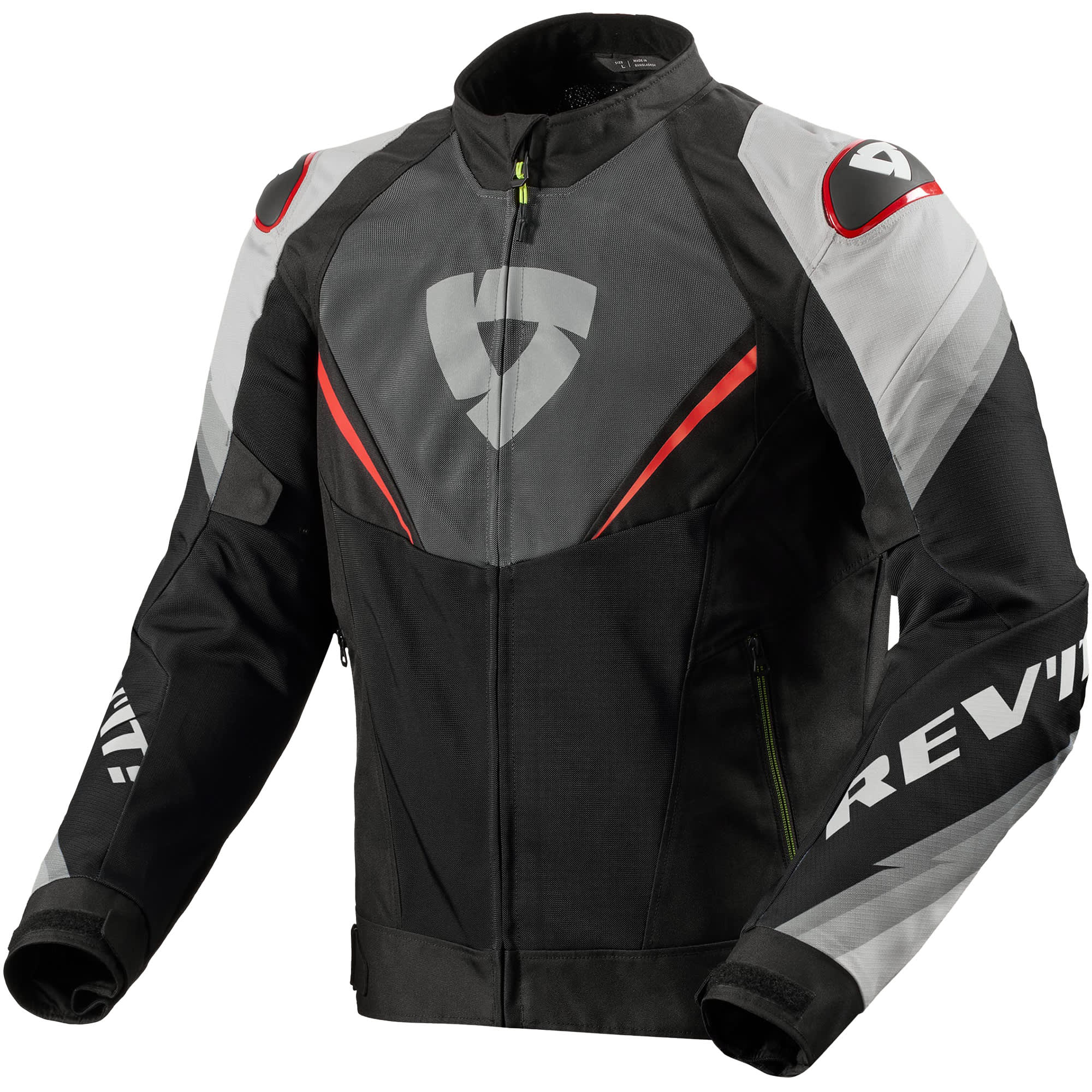 Rev'it Rev'it Quantum 3 Air Textile Jacket - Grey / Red