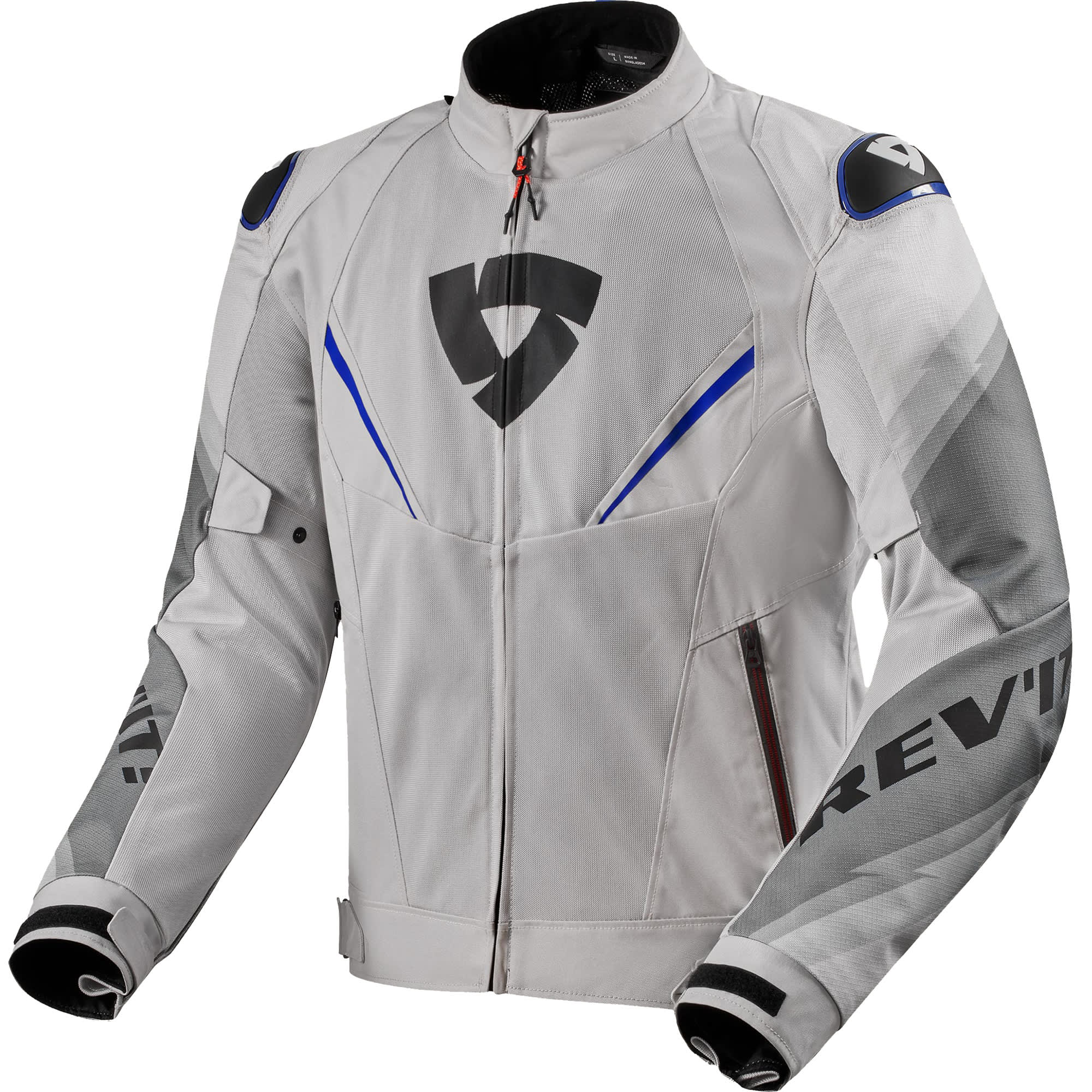 Rev'it Rev'it Quantum 3 Air Textile Jacket - Silver / Blue