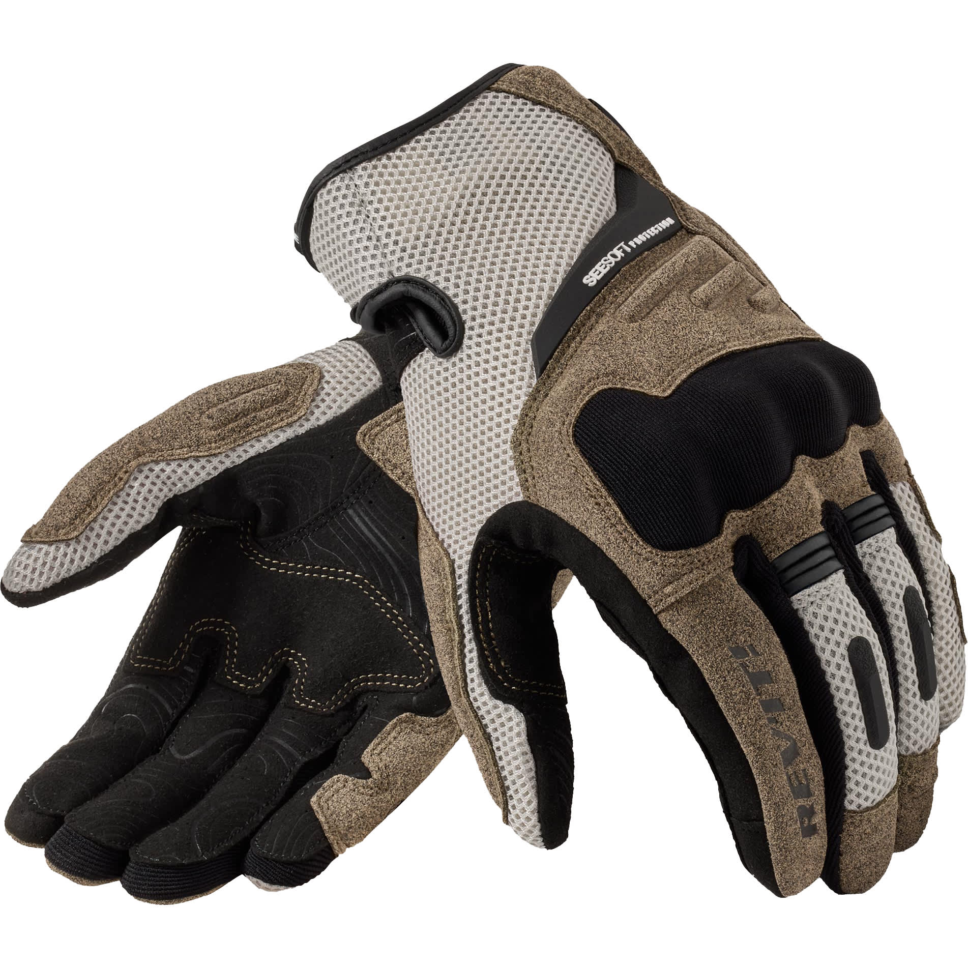 Rev'it Rev'it Cavern Textile Gloves - Sand / Black