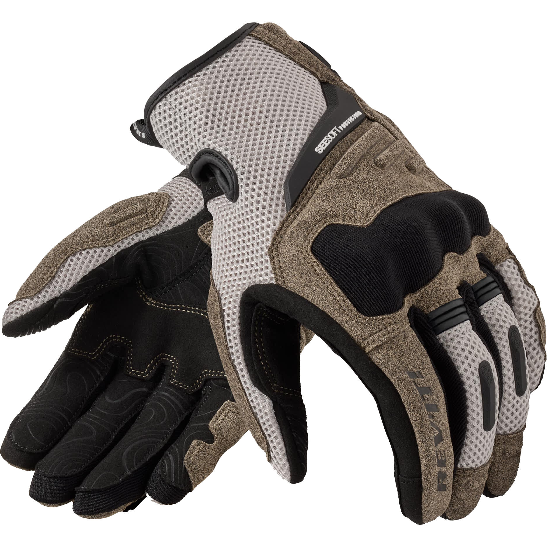 Rev'it Rev'it Ladies Cavern Textile Gloves - Sand / Black