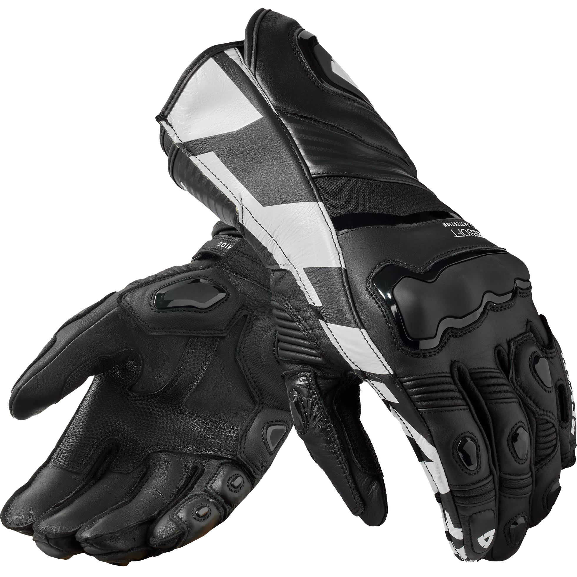 Rev'it Rev'it Jerez 4 Leather Gloves - Black / White