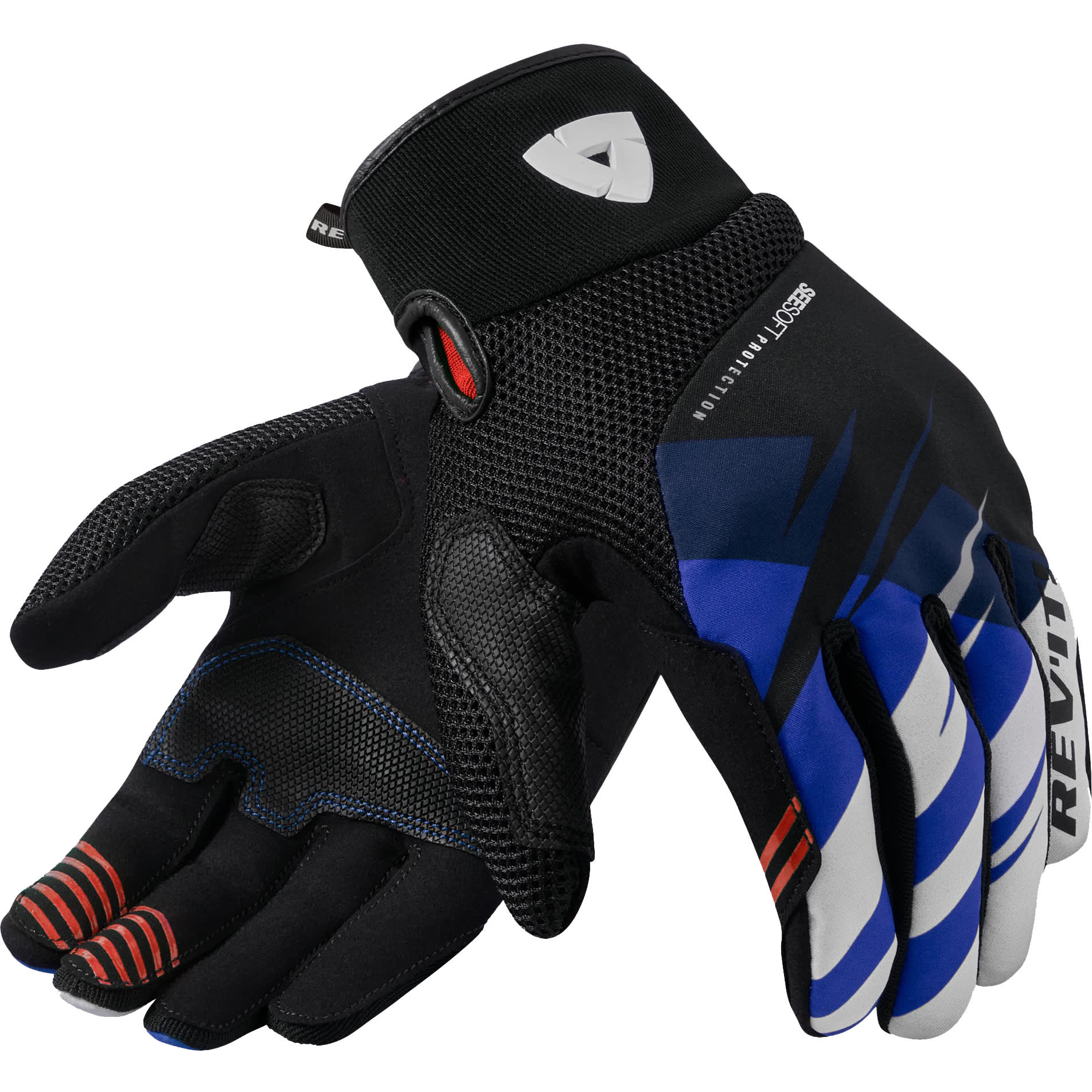 Rev'it Rev'it Surge Textile Gloves - Black / Blue