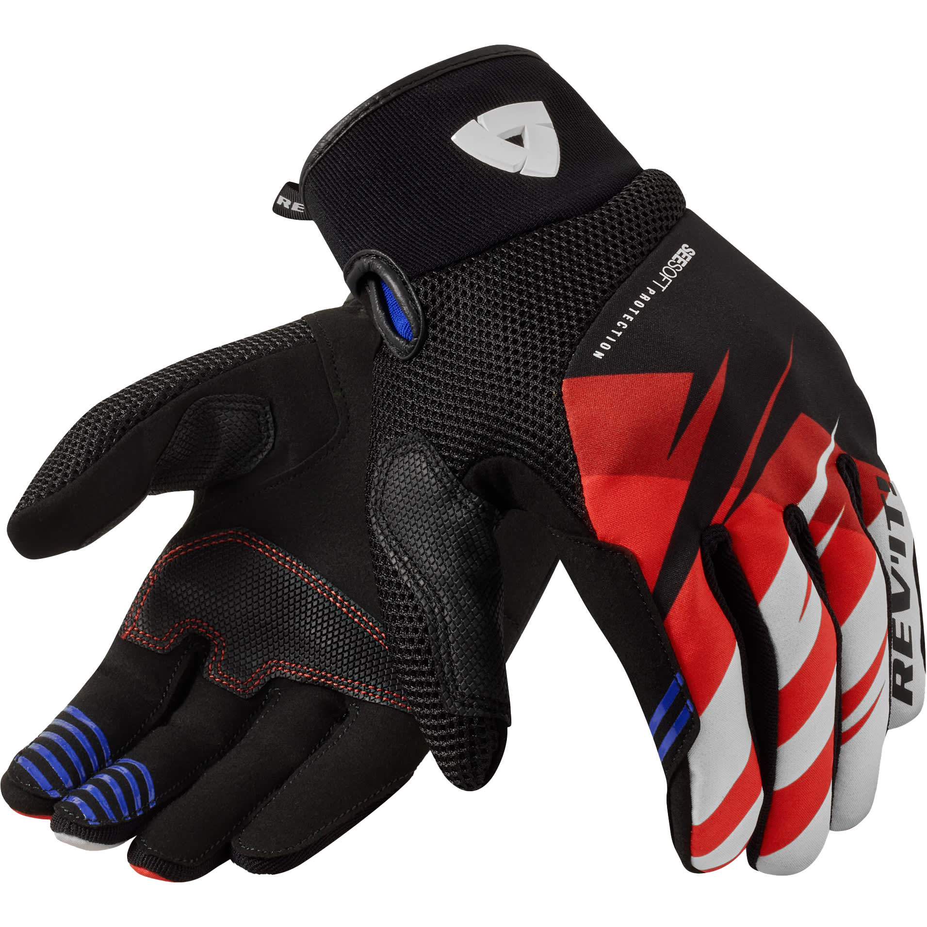 Rev'it Rev'it Surge Textile Gloves - Black / Red