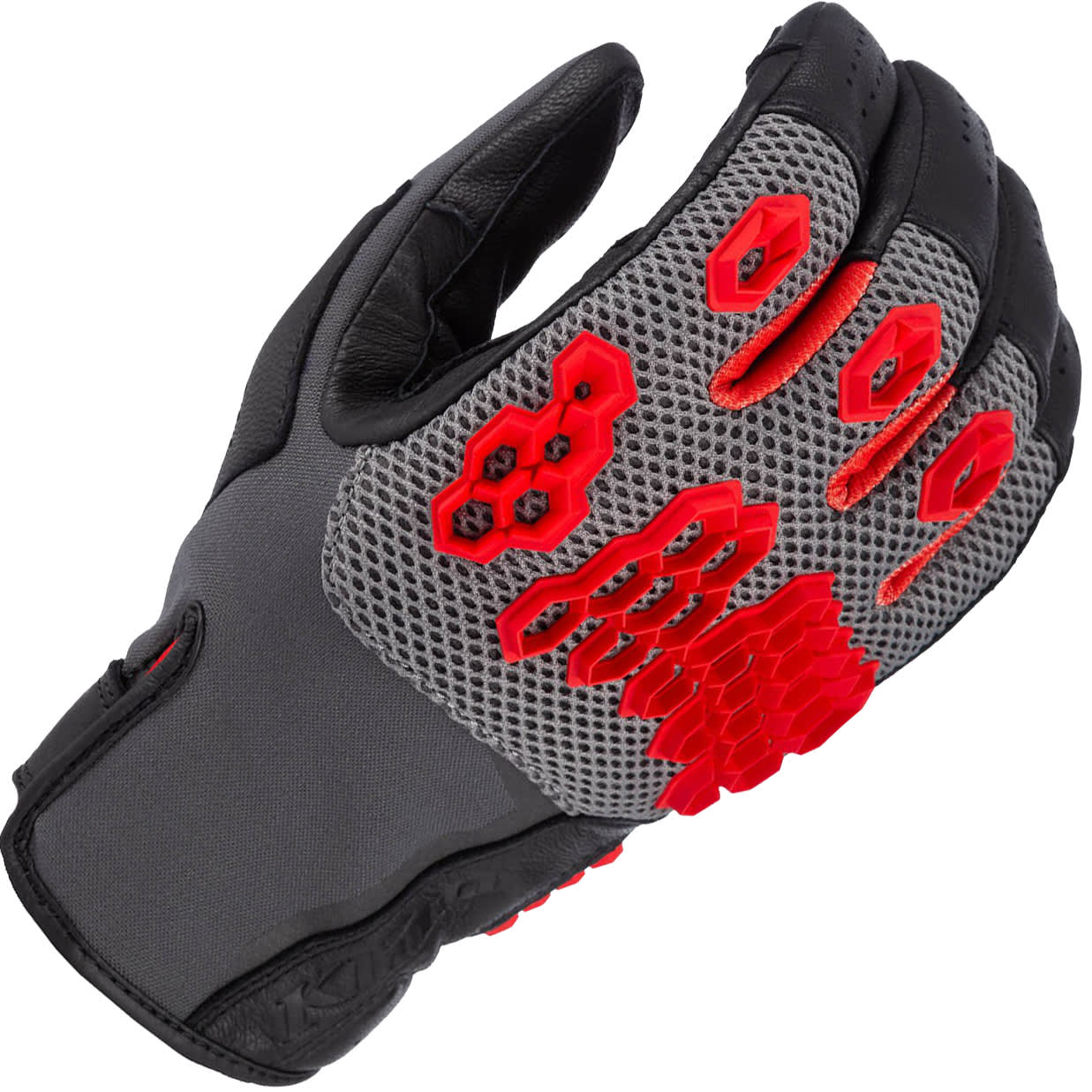 Klim Klim Baja S4 V2 Leather Gloves - Black / Fiery Red
