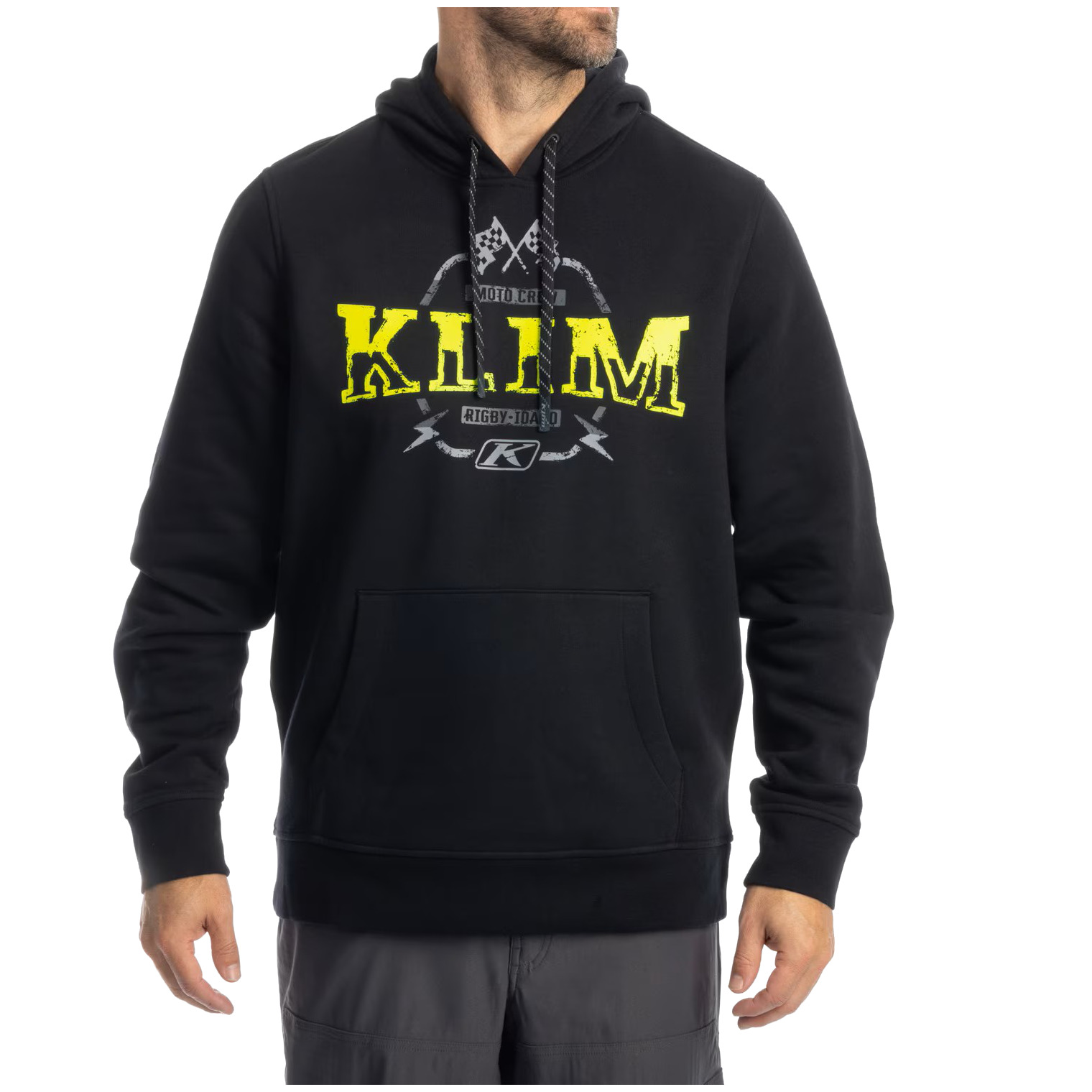 Klim Klim Dirt Rider Pullover Hoodie - Black / Hi-Vis