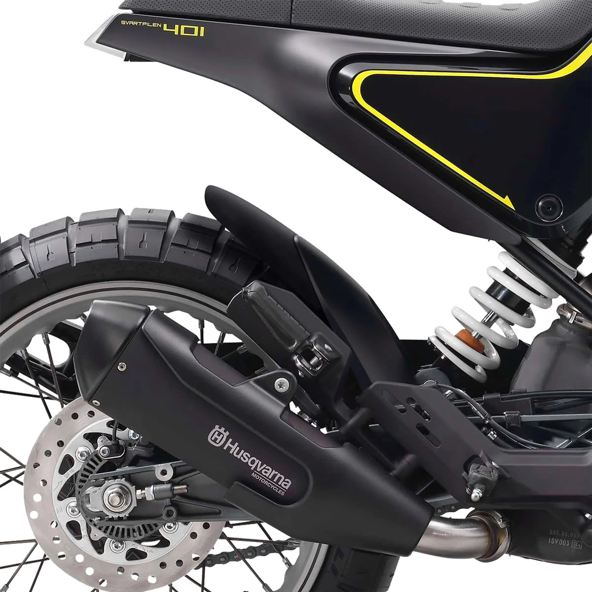 Pyramid Pyramid Hugger Extension Matt Black - Husqvarna Svartpilen 401 (18>)