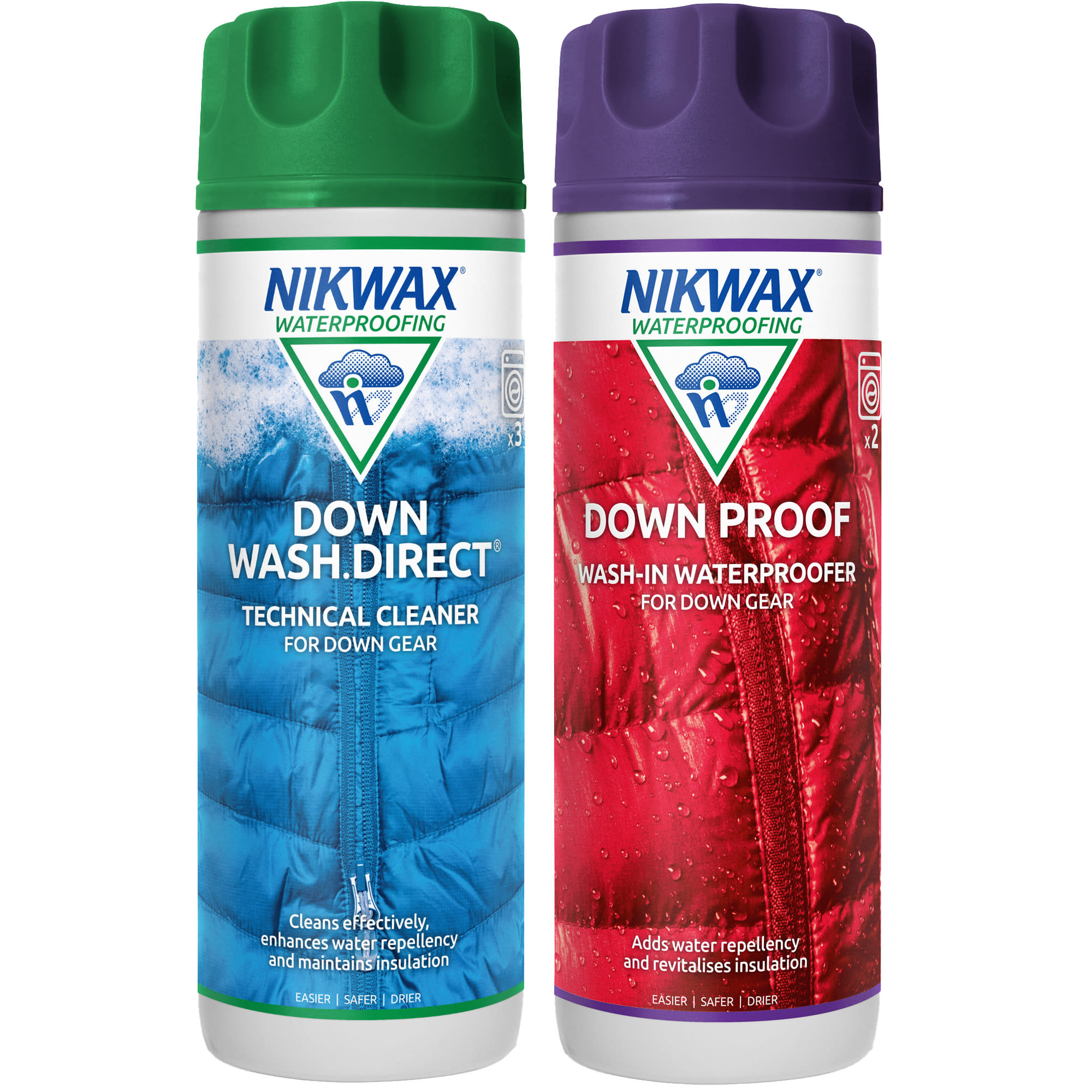 Nikwax Nikwax Twin Pack Down Wash Direct® / Down Proof 300ml