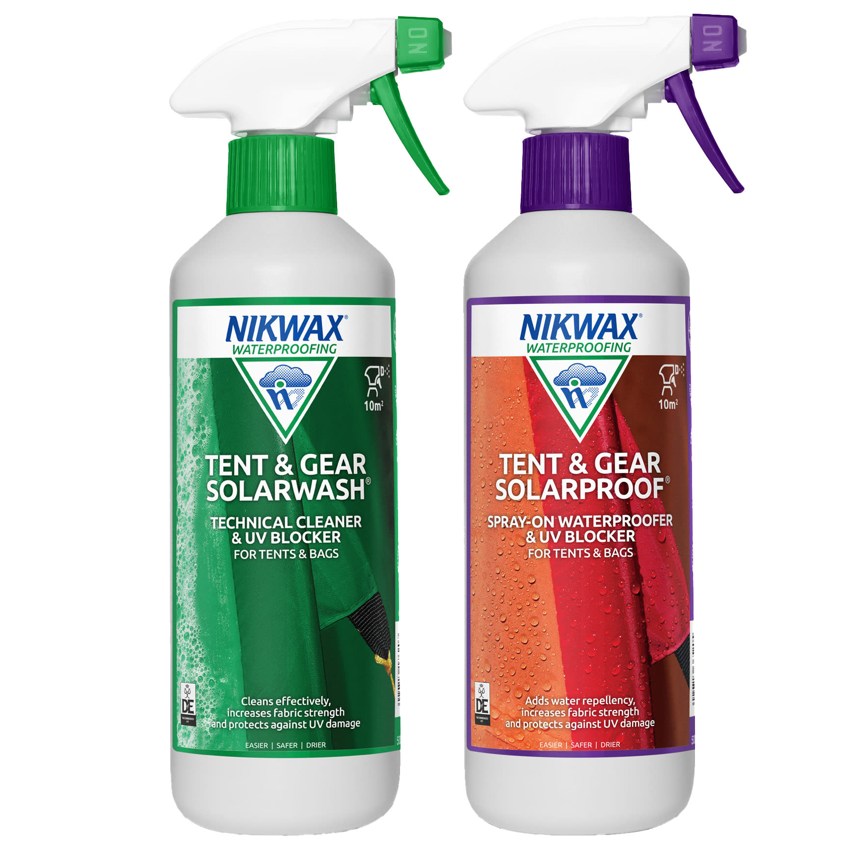 Nikwax Nikwax Tent & Gear Solarwash / Solarproof Twin Pack 2 x 500ml
