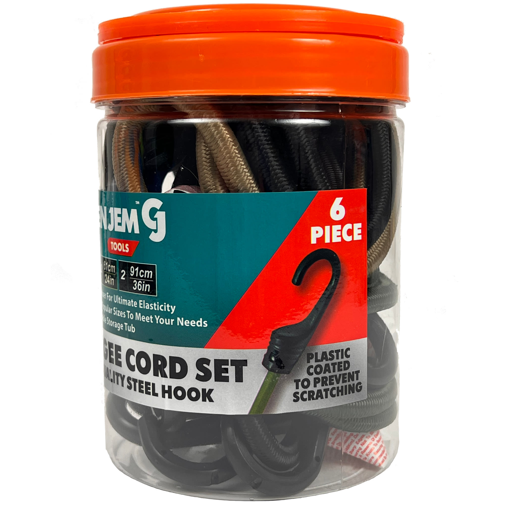 Green Jem Green Jem Six Piece Bungee Cord Set