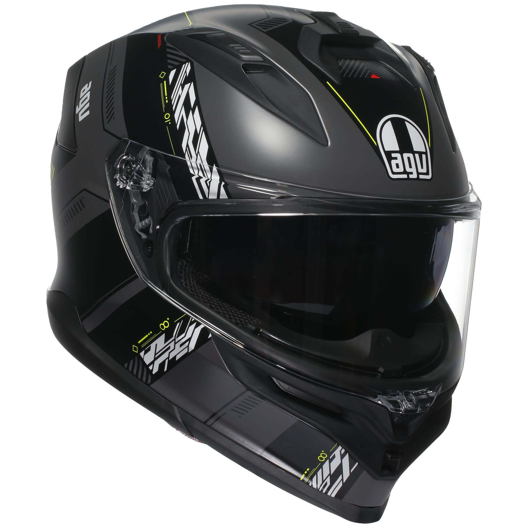 AGV AGV K7 - Kyber Matt Grey / Yellow Fluo