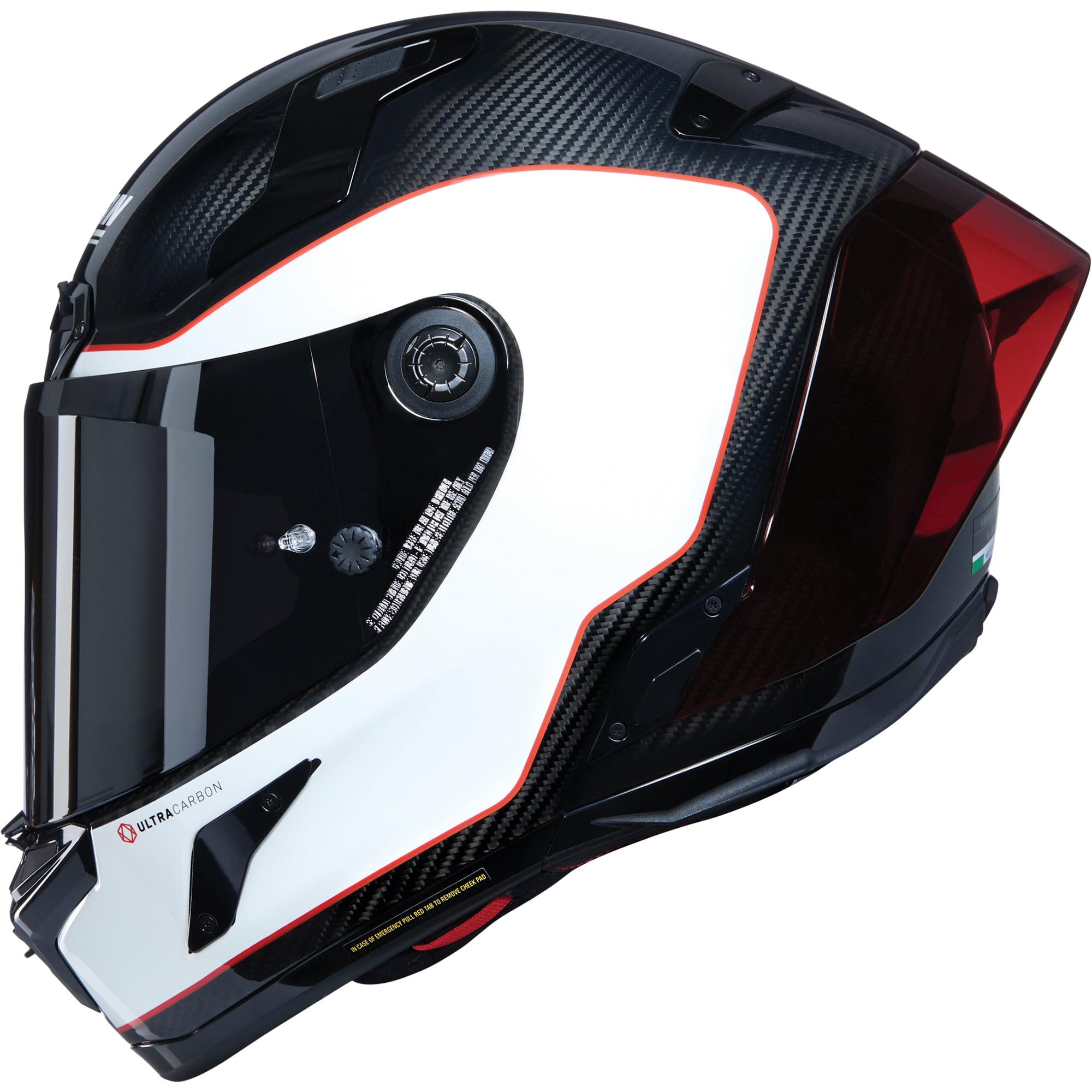 Nolan Nolan X-804 RS Ultra Carbon Asso Di Picche - Carbon / White / Red