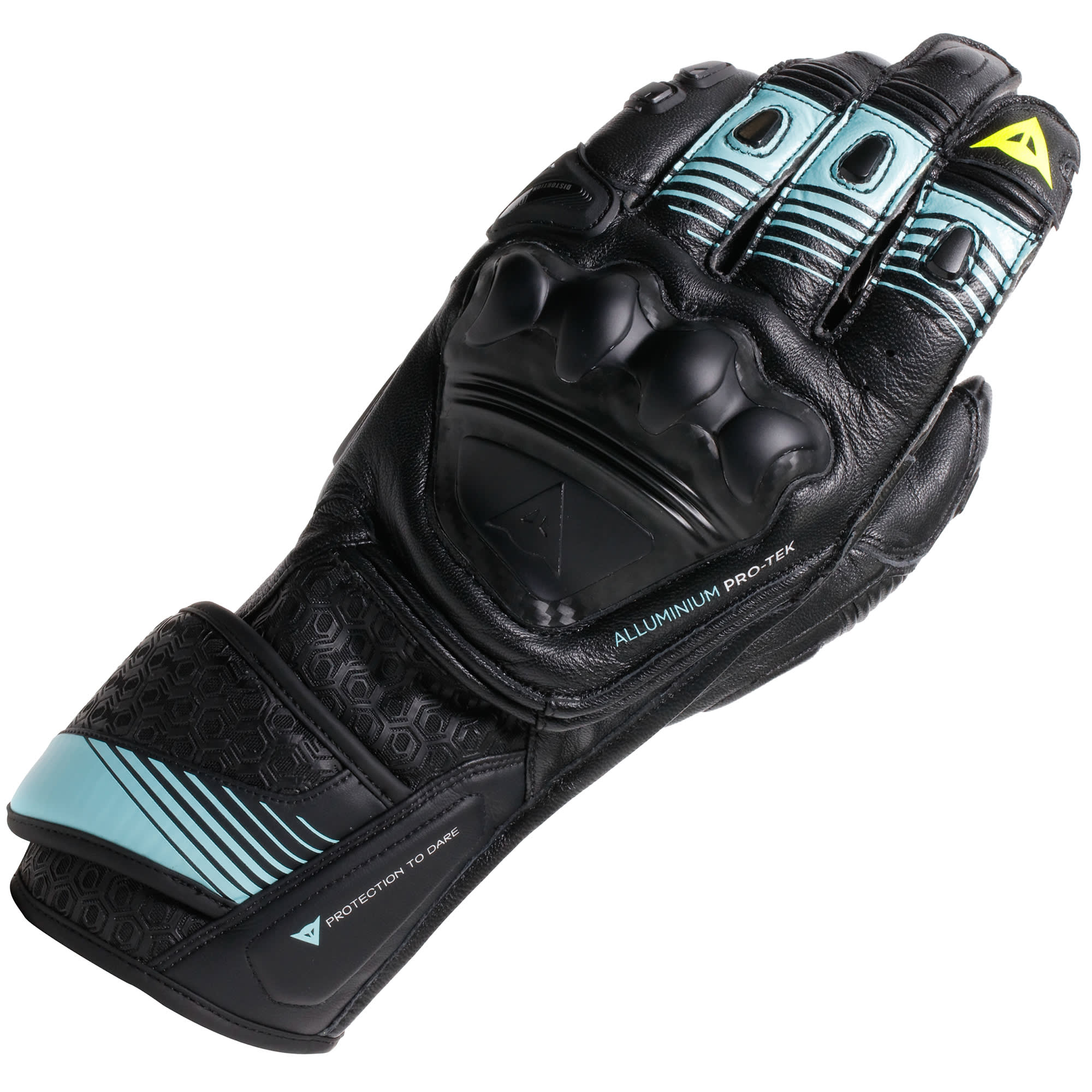 Dainese Dainese Fiero Metal Gloves - Black / Water / Fluo Yellow