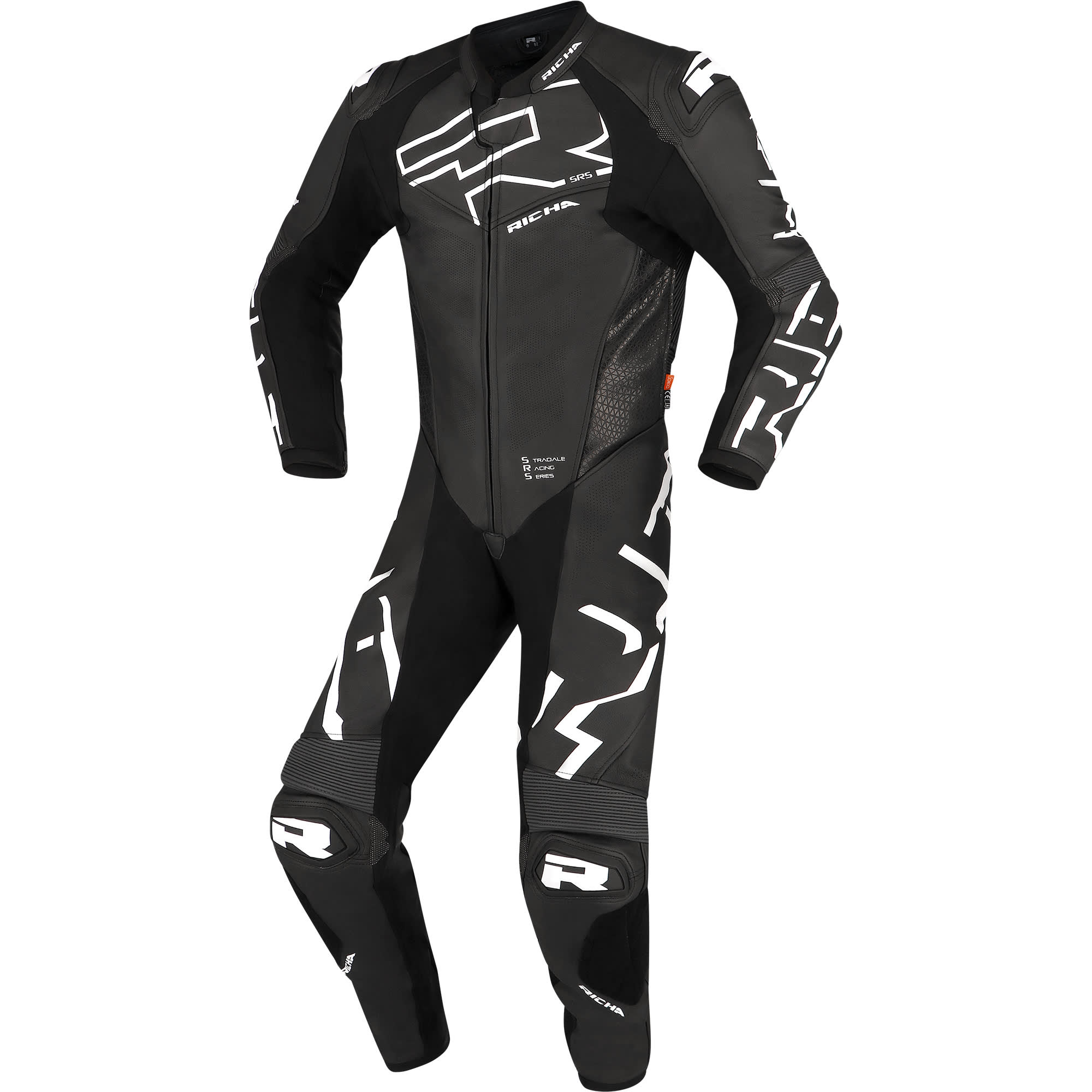 Richa Richa Stradale GP One Piece Leather Suit - Black / White