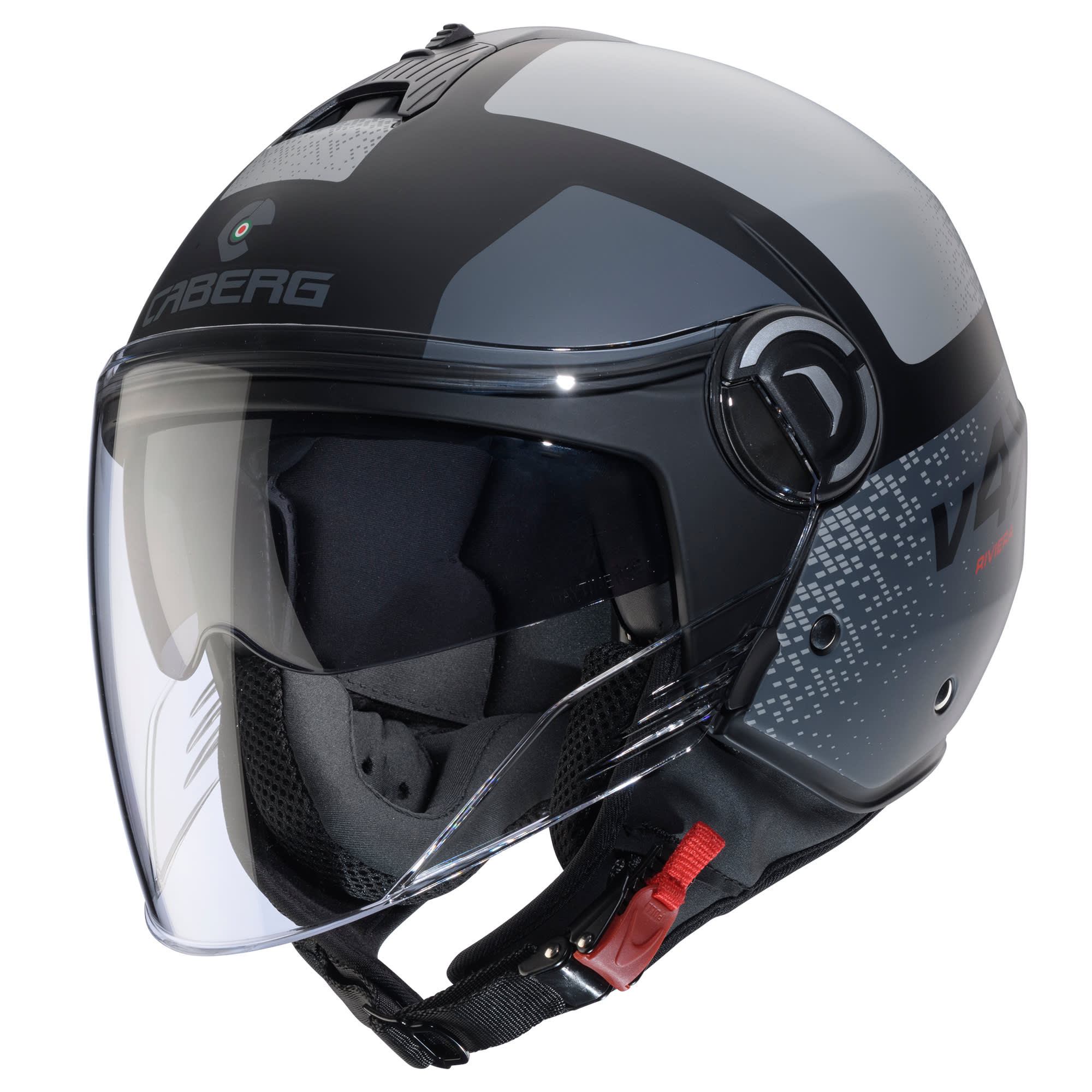 Caberg Caberg Riviera V4X - Alpha Matt Black / Anthracite / Grey