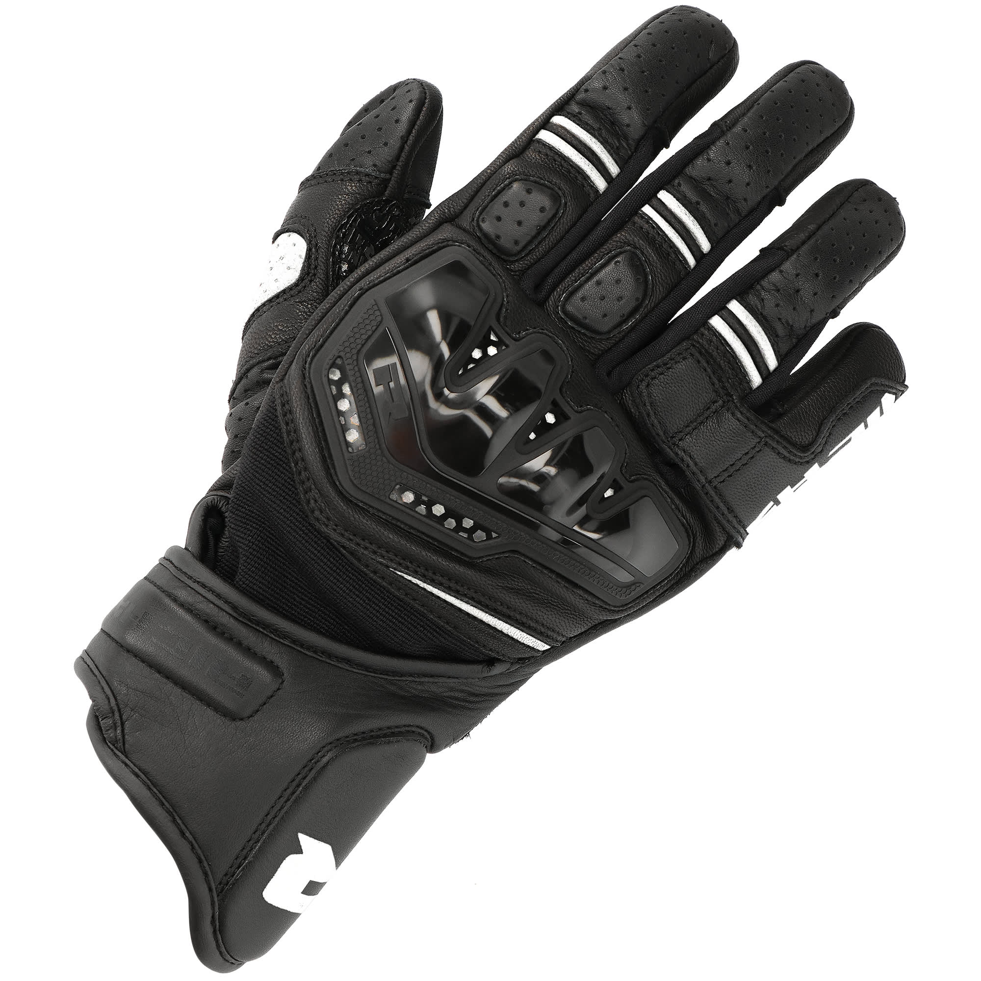 Richa Richa Stradale Stealth Leather Gloves - Black / White