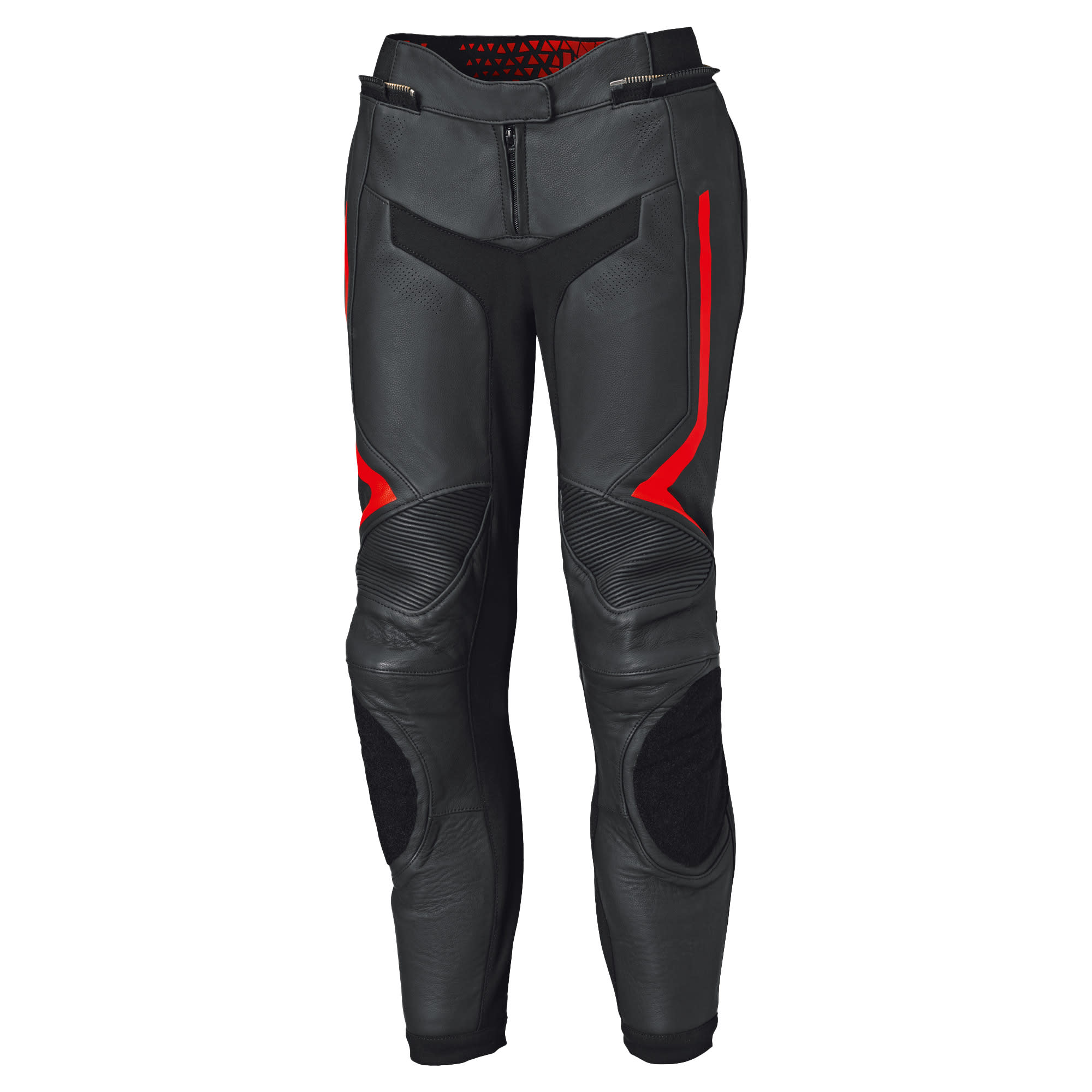 Held Held Ladies Rocket 4 Leather Trousers - Black / Neon Red
