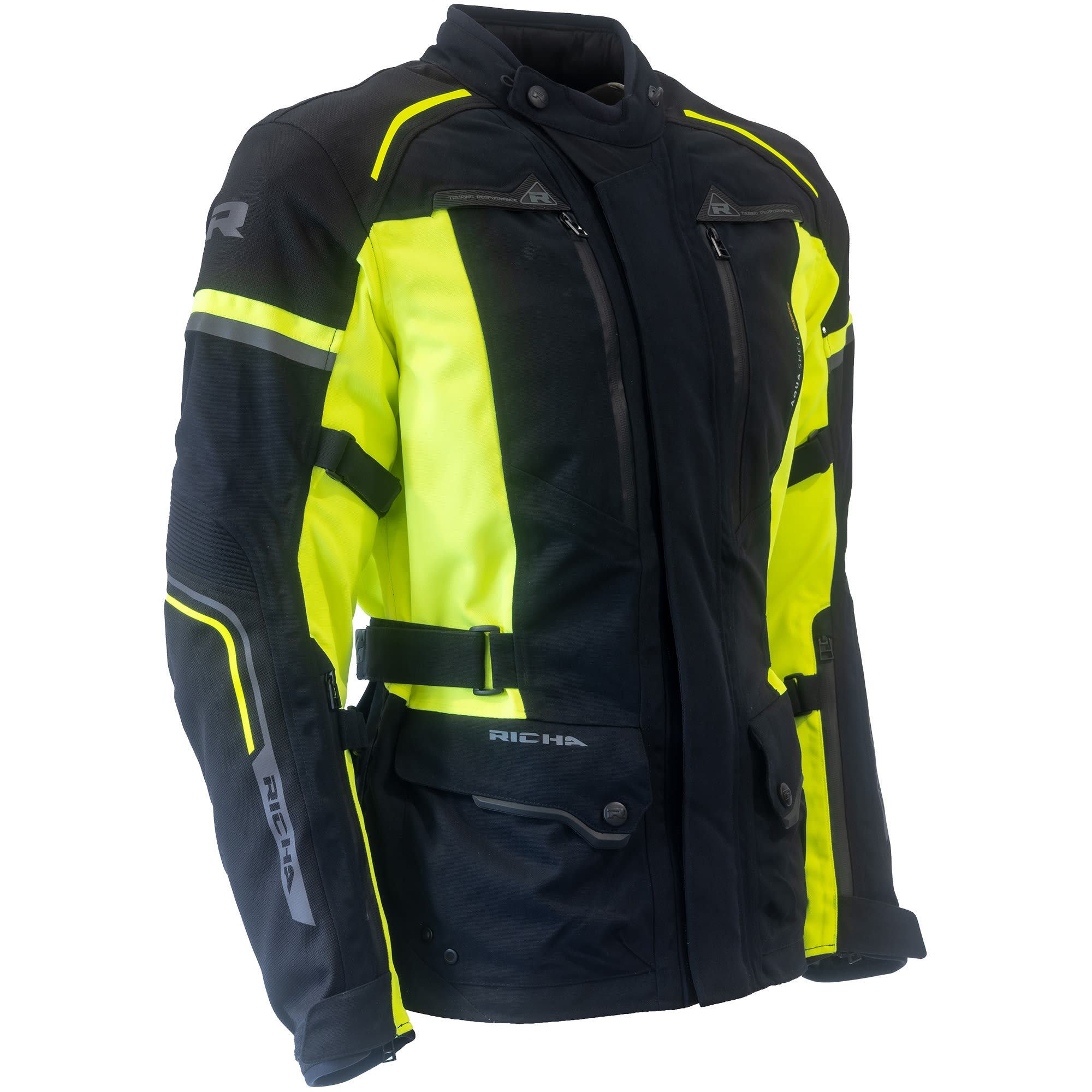 Richa Richa Infinity Prime Laminated Jacket - Black / Fluo Yellow