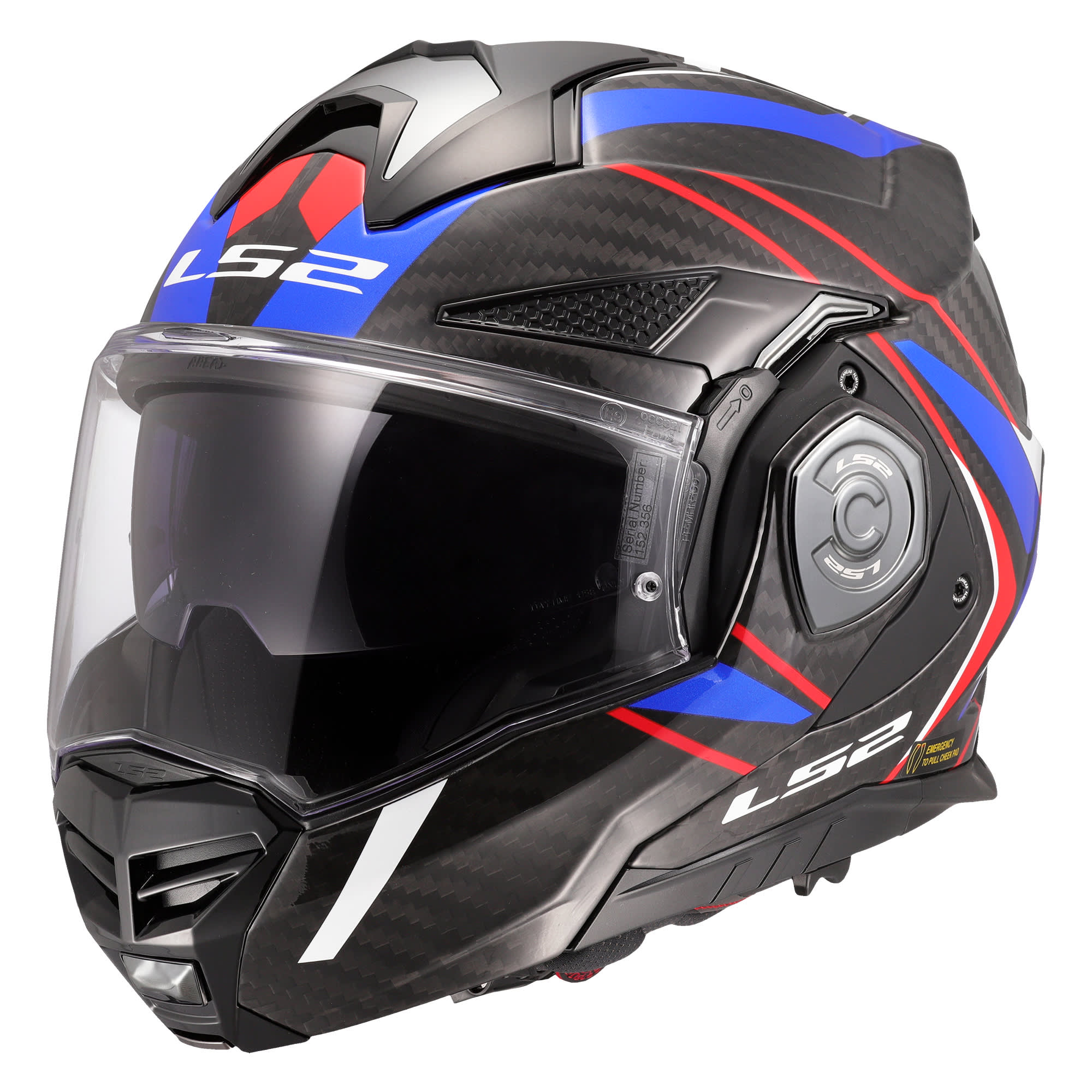 LS2 LS2 Advant X Carbon - Future II White / Blue