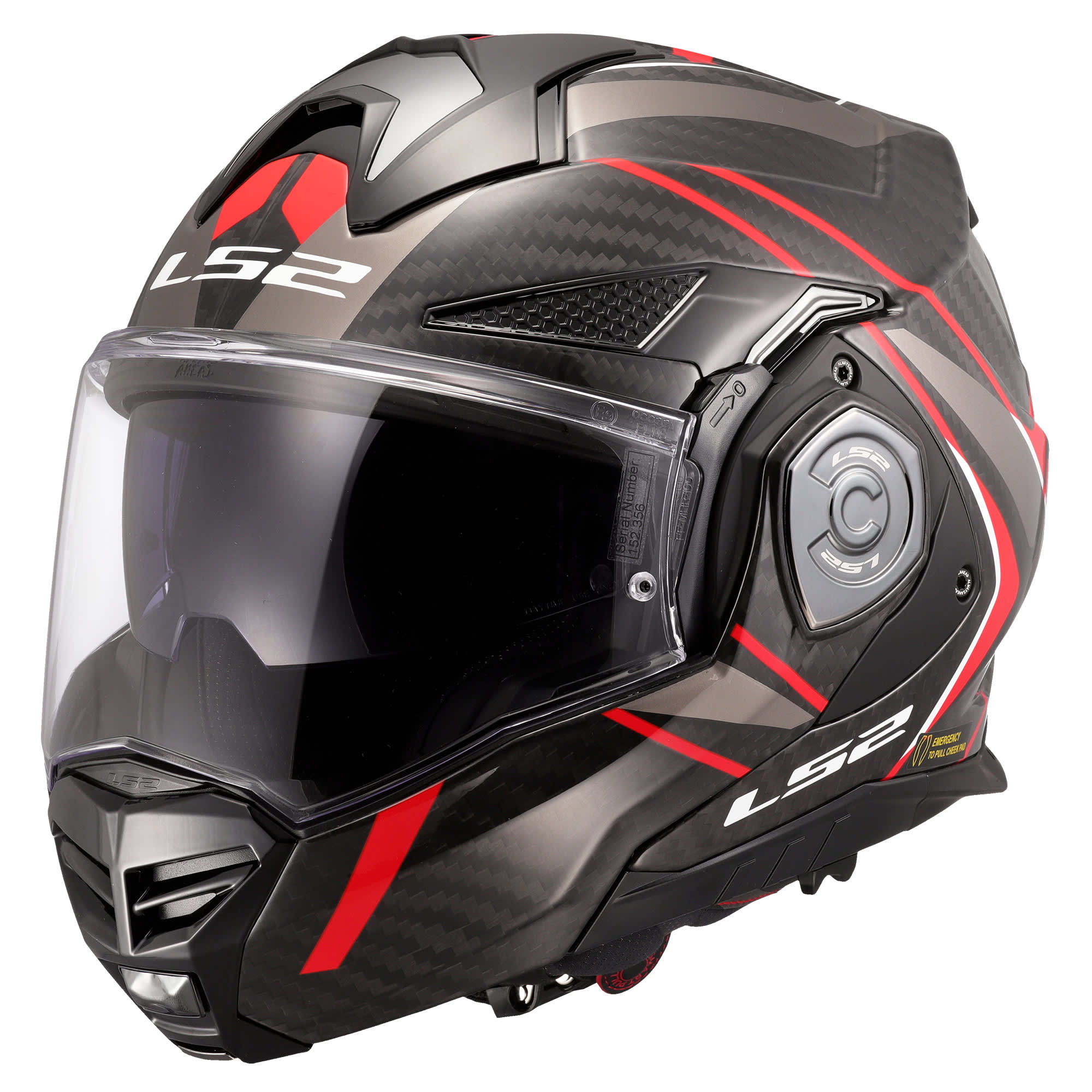 LS2 LS2 Advant X Carbon - Future II Red