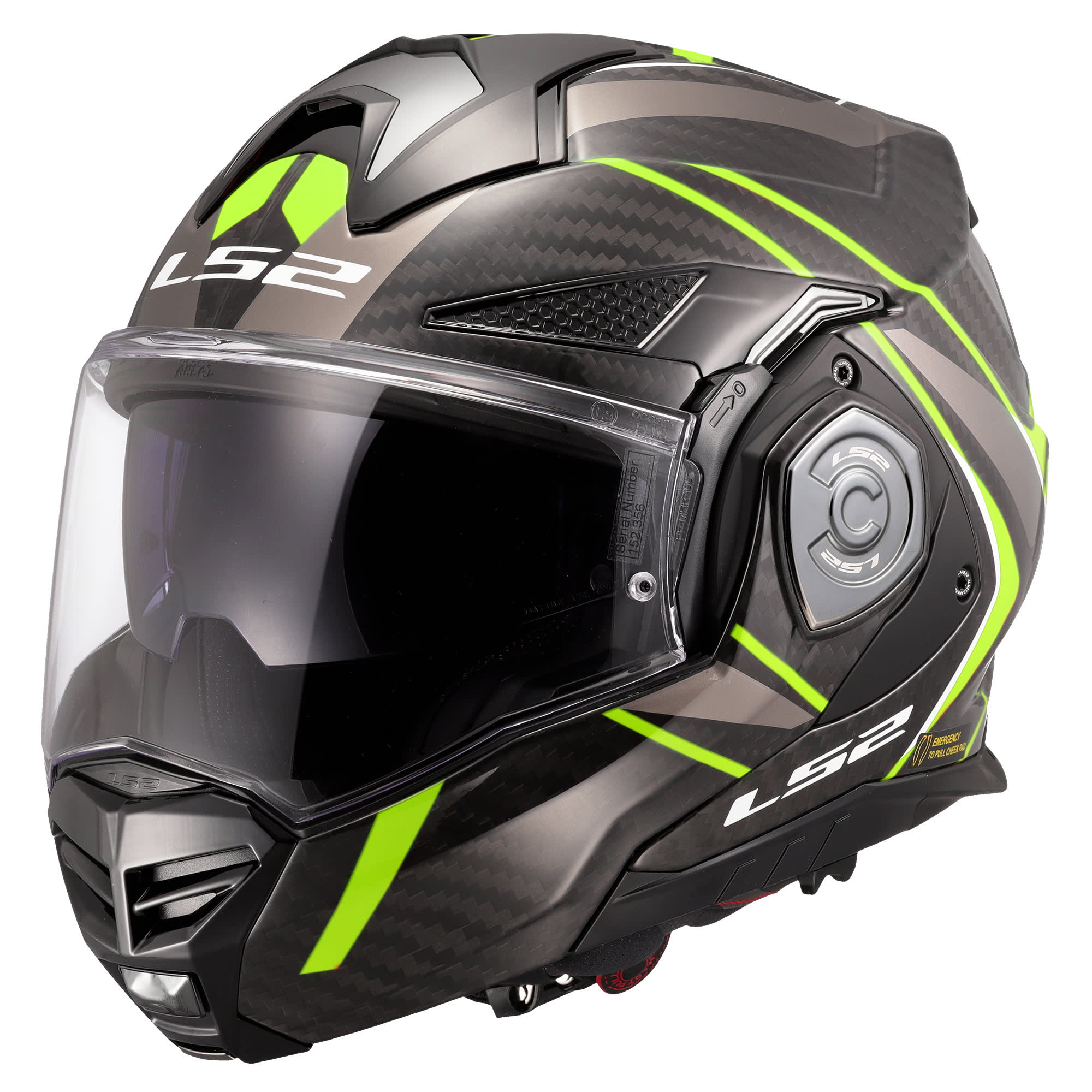 LS2 LS2 Advant X Carbon - Future II Hi-Vis Yellow
