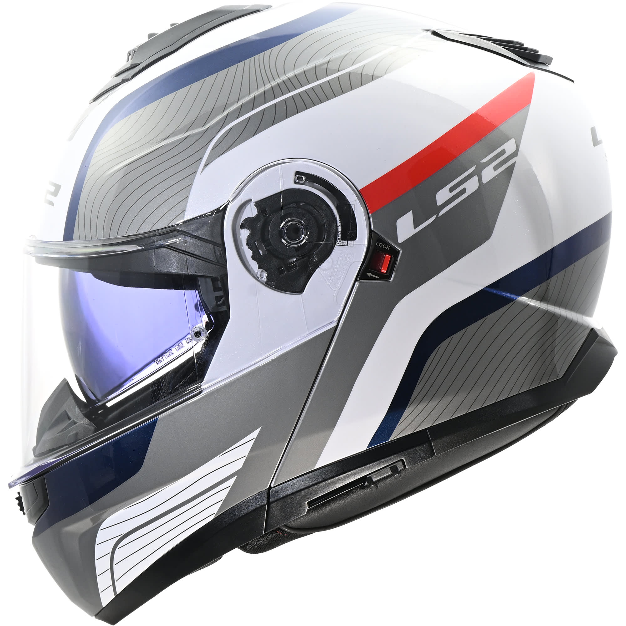 LS2 LS2 Strobe II - Monza White / Blue / Red