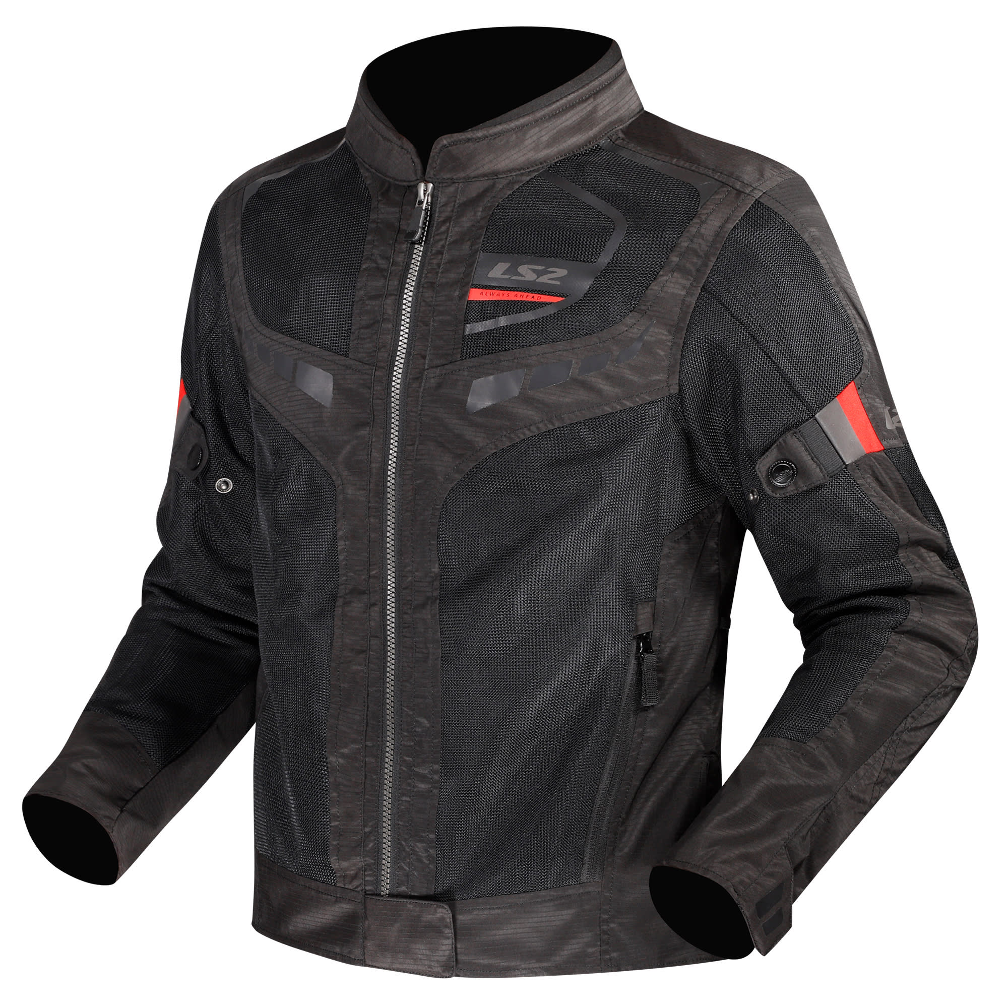 LS2 LS2 Ladies Garda Air Mesh Textile Jacket - Black / Red