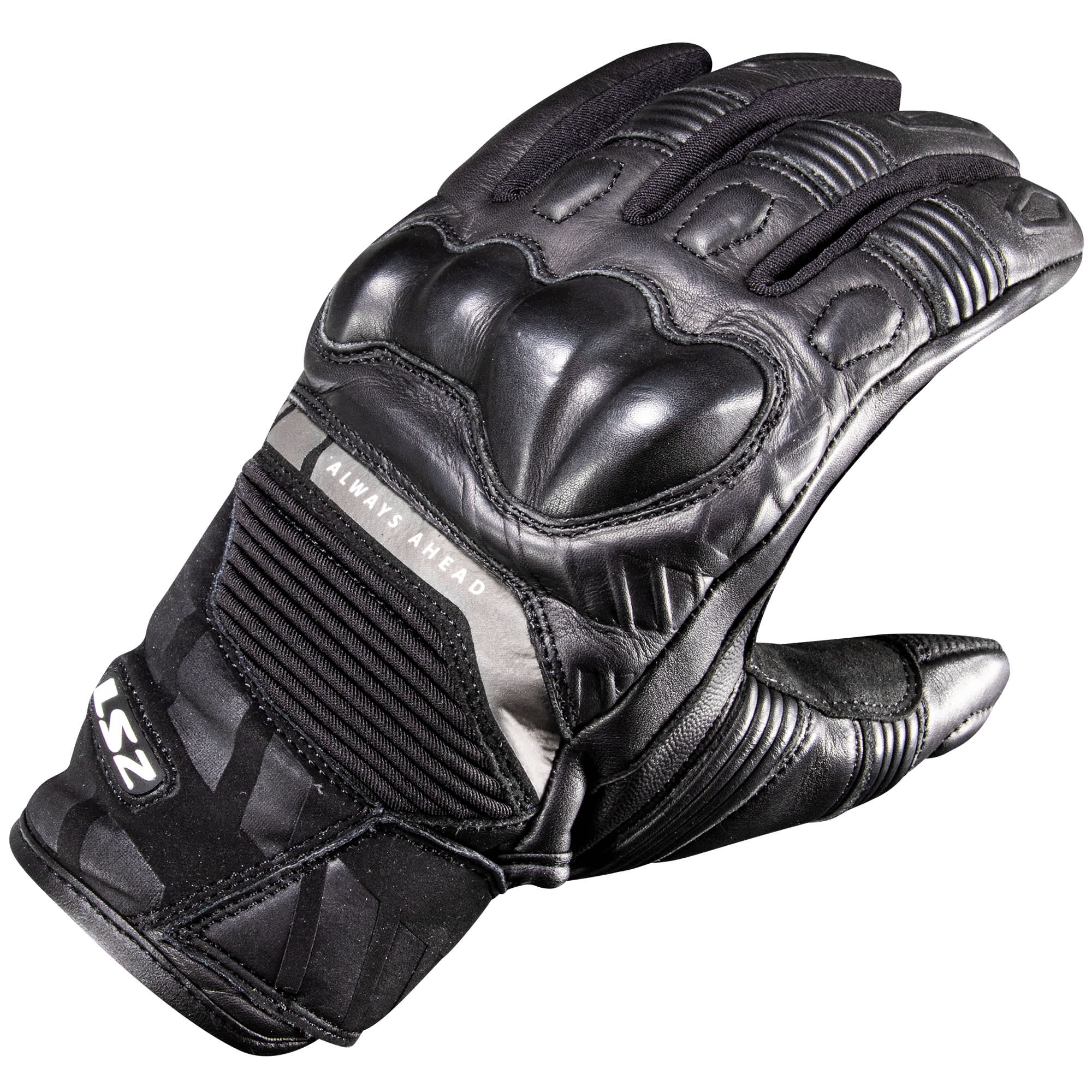O2 Octane Gloves LS2 Octane Leather Gloves - Black - FREE UK DELIVERY